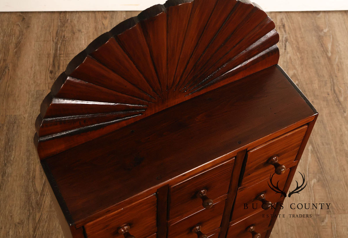 Stephen Von Hohen Bucks County Collection Colonial Style Pine Spice Cabinet