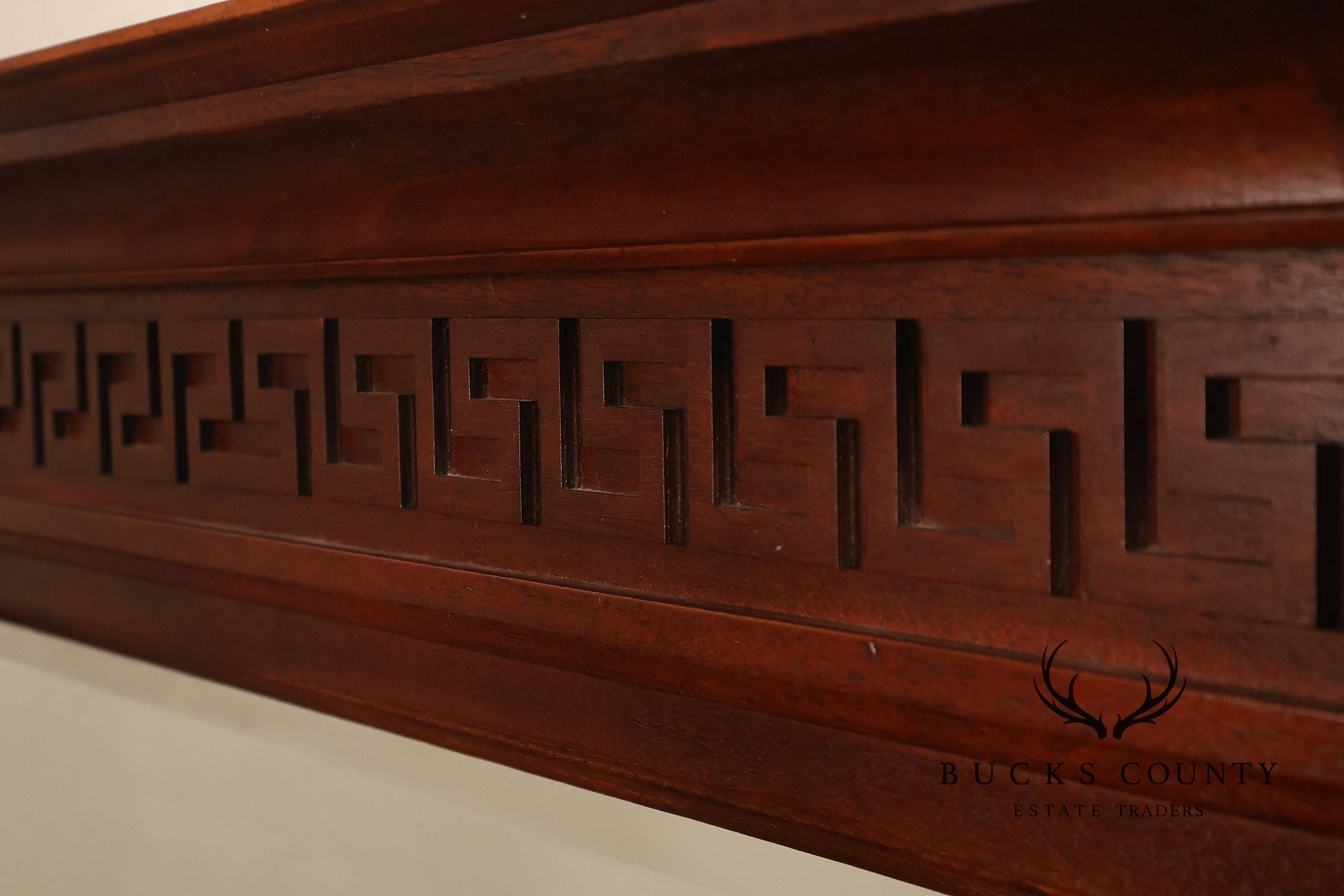 Neoclassical Style Carved Mahogany Wall Mirror