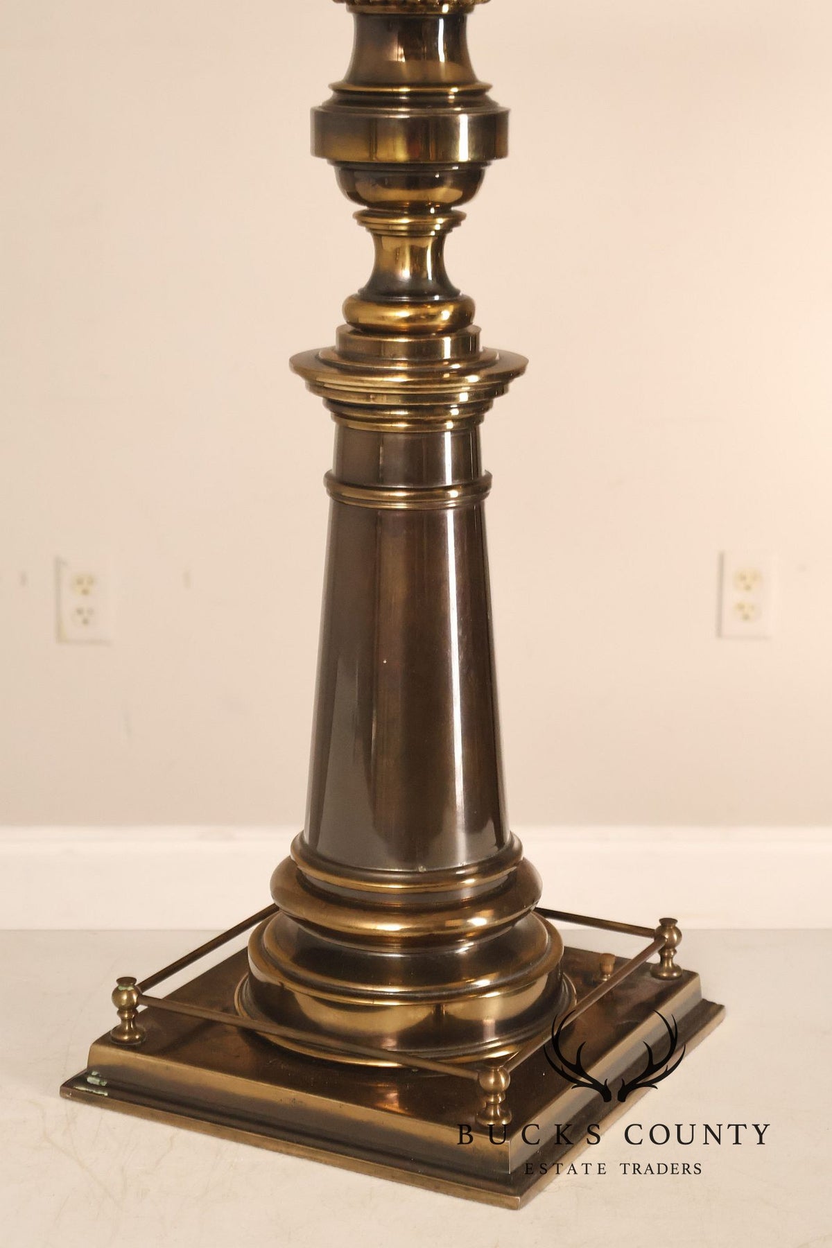 Stiffel Vintage Pair of Brass Baluster Table Lamps