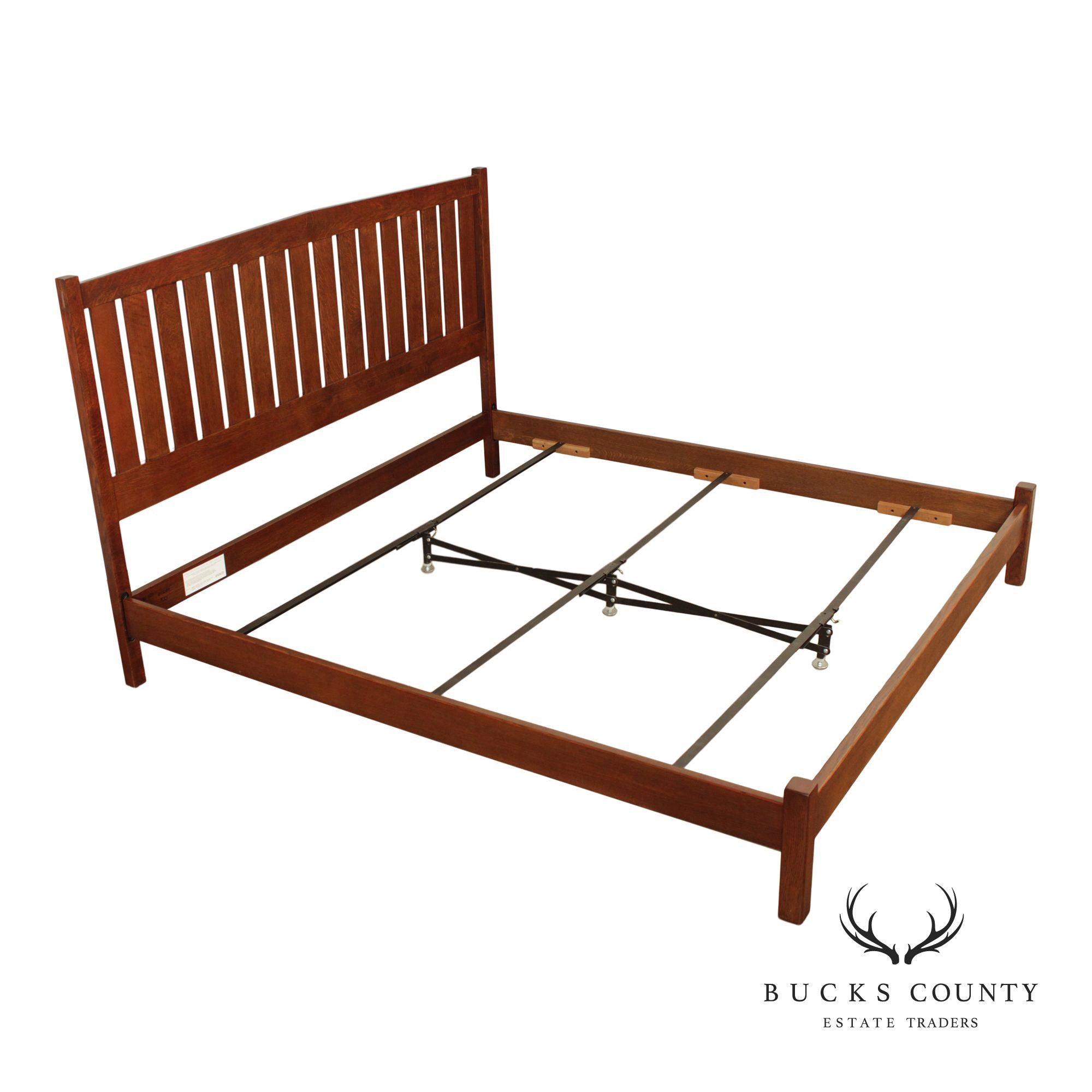 Stickley Mission Collection Oak King Size Bed