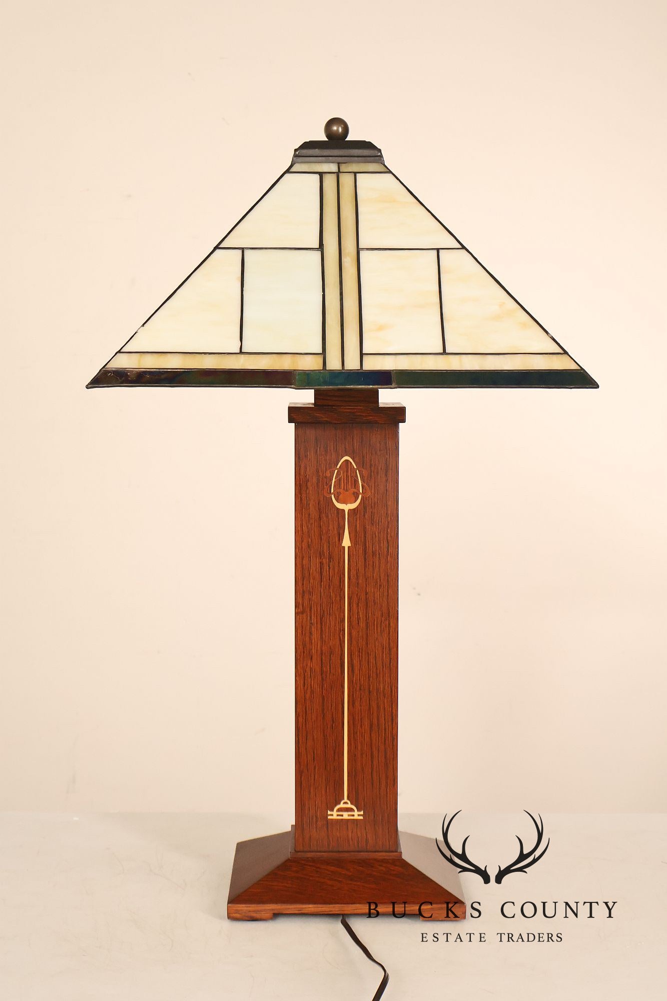 Stickley Mission Collection Oak Ellis Table Lamp