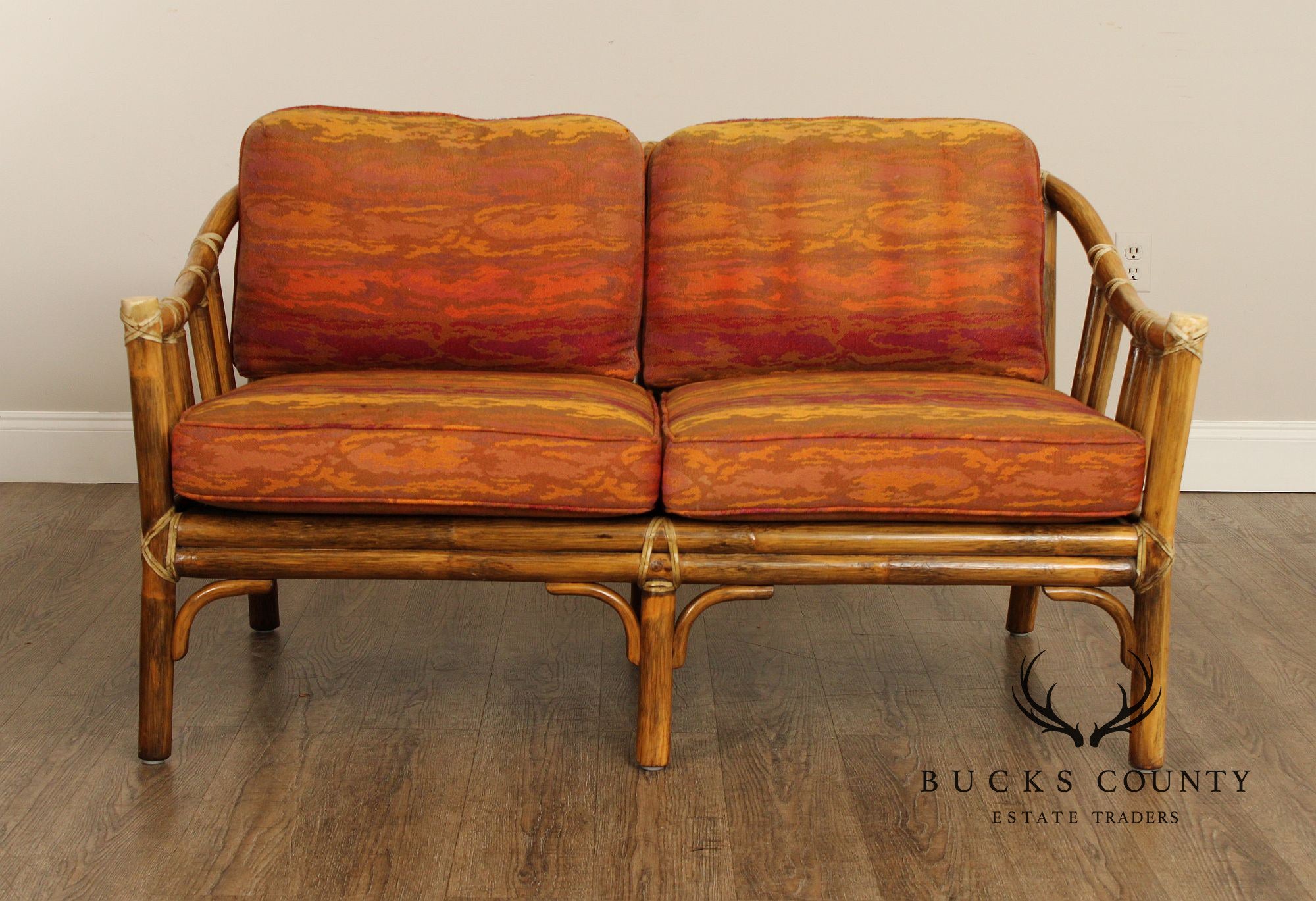 McGuire Vintage Bamboo Loveseat