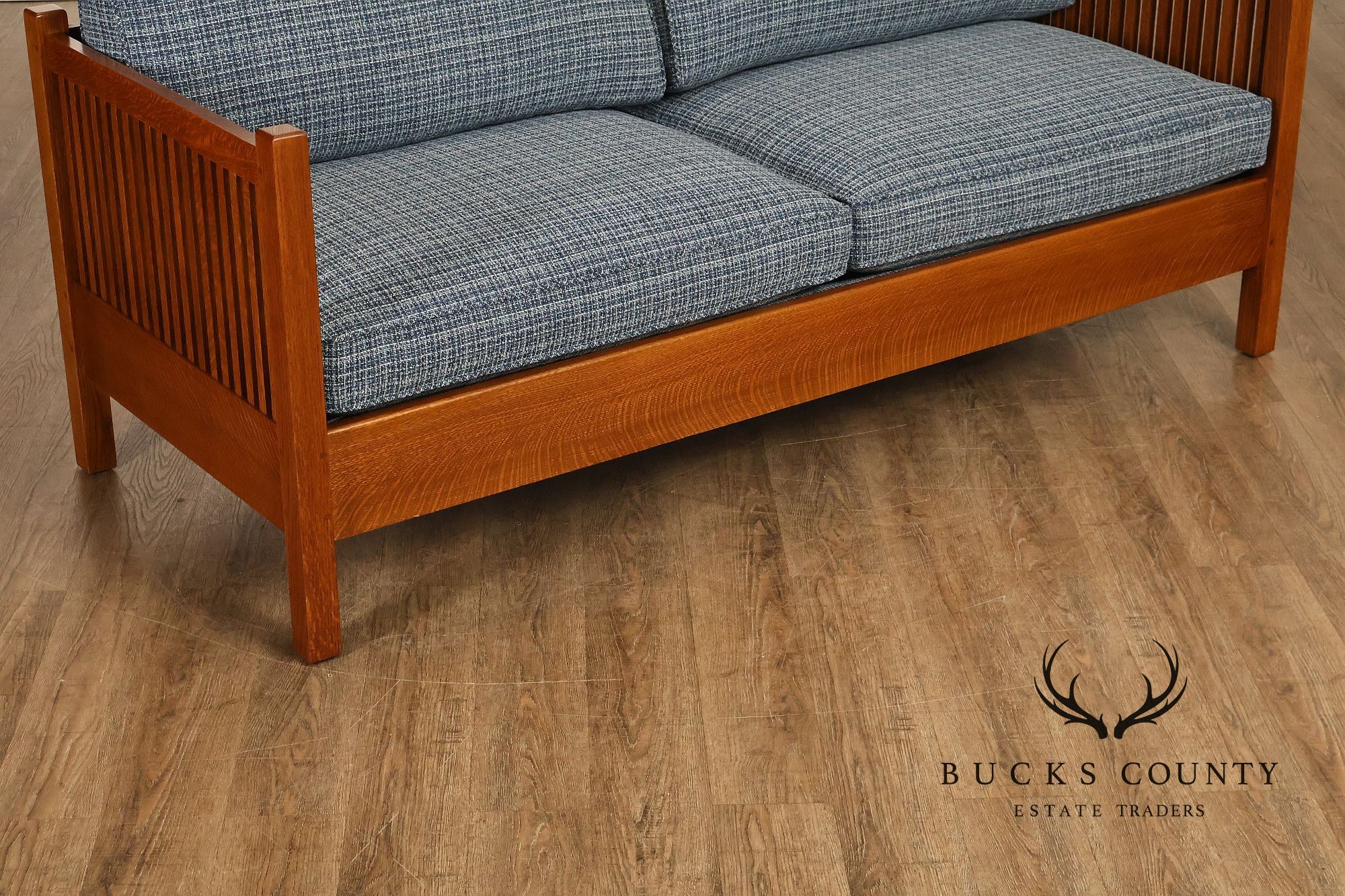 Stickley Mission Collection Oak Spindle Sofa