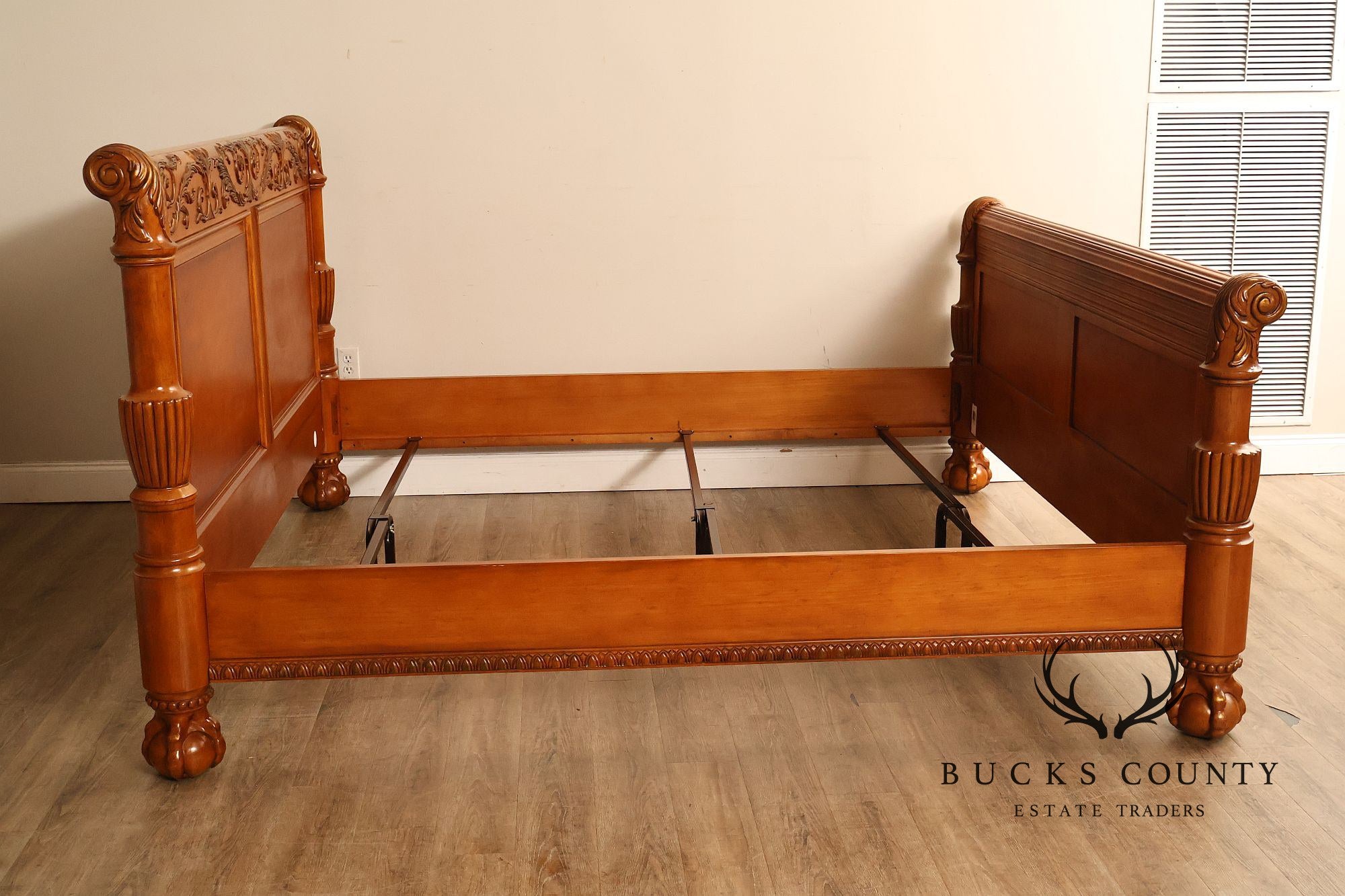 Century Furniture Continental Style King Size Sleigh Bed