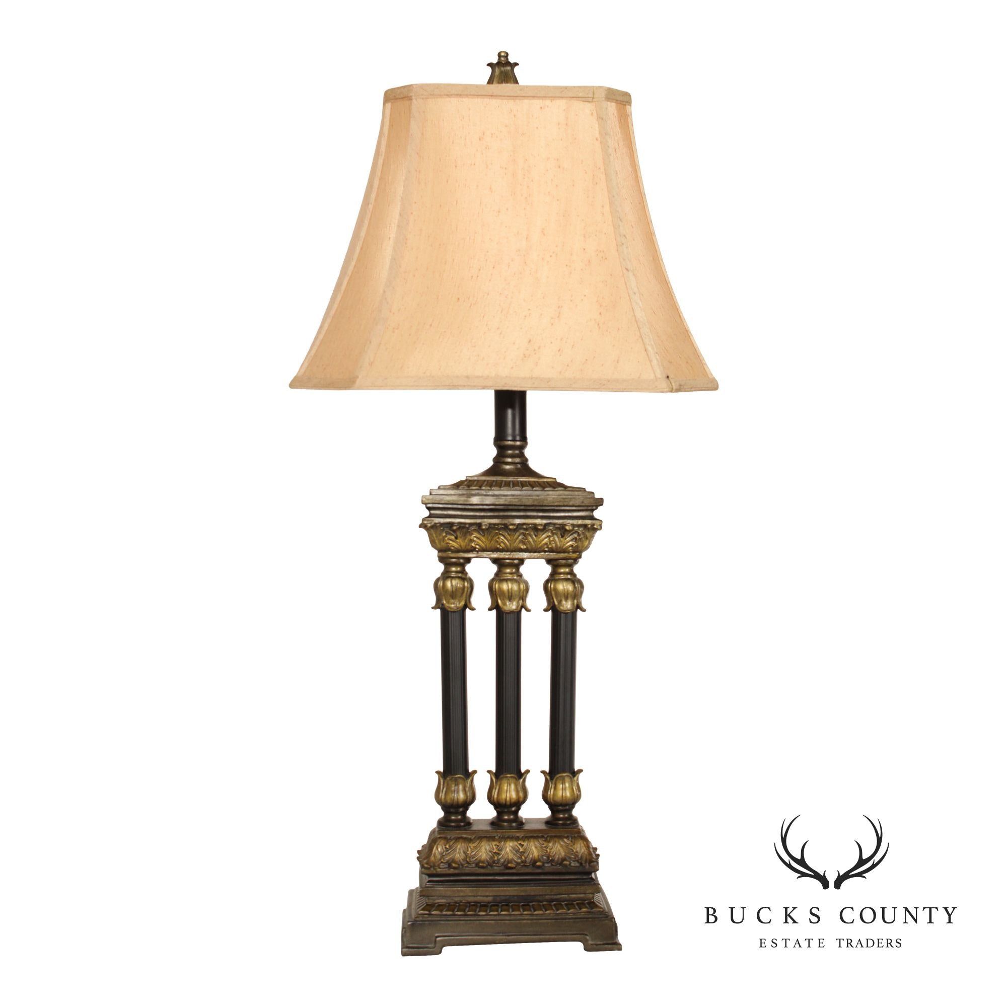 Neoclassical Style Columnar Table Lamp