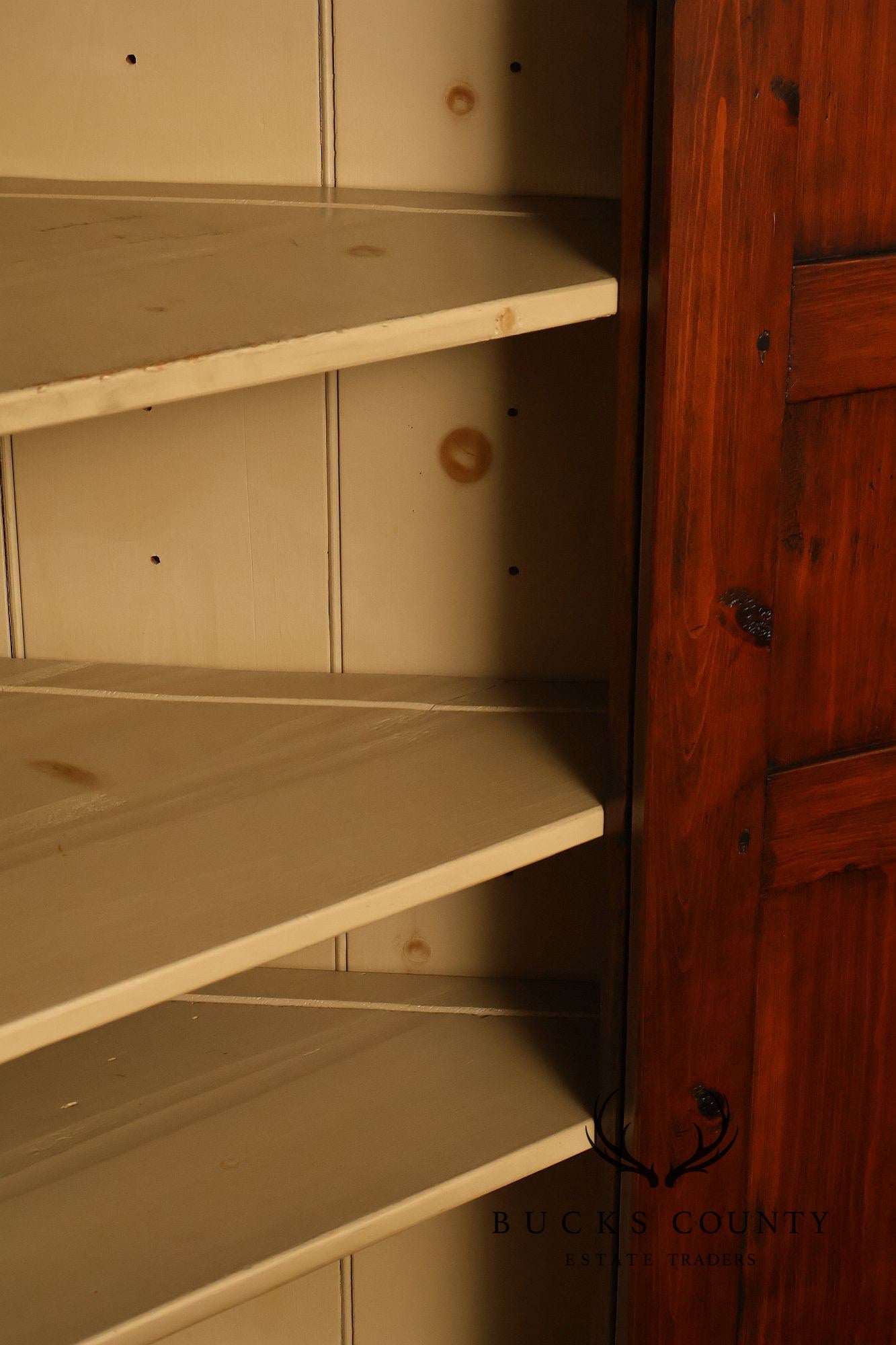 Stephen Von Hohen Farmhouse Pine Corner Cupboard