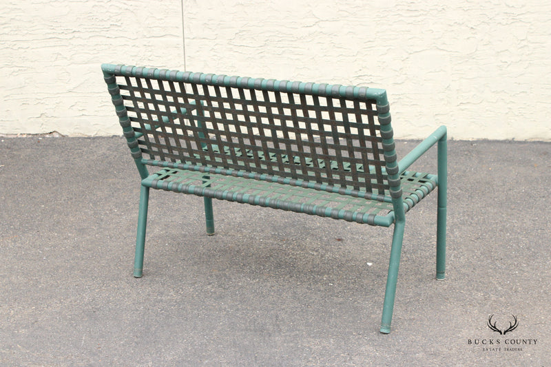 Hauser Vintage Faux Bamboo Outdoor Patio Bench