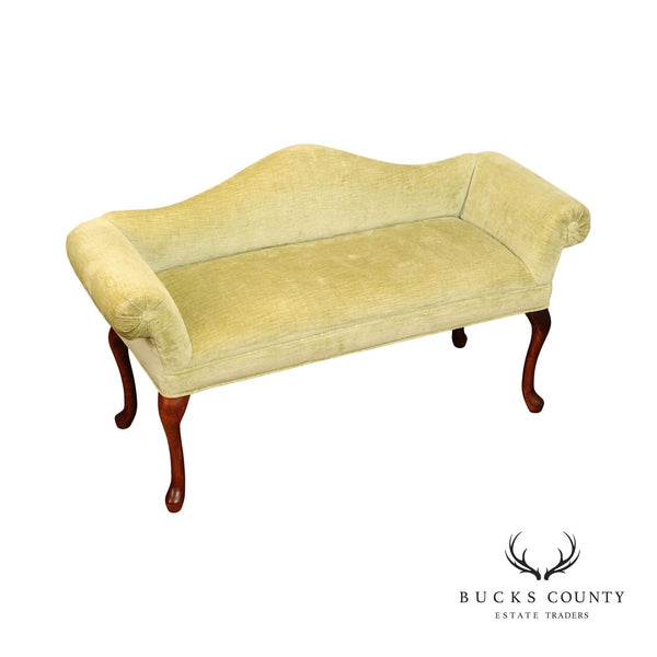 Queen Anne Style Upholstered End of Bed Bench