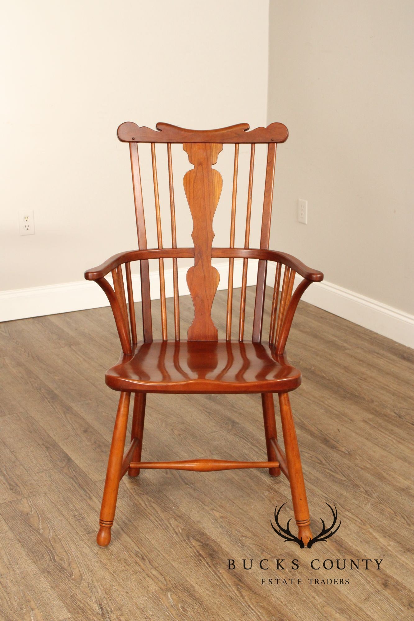 Stickley Set of Six Cherry Valley Windsor Dining Chairs