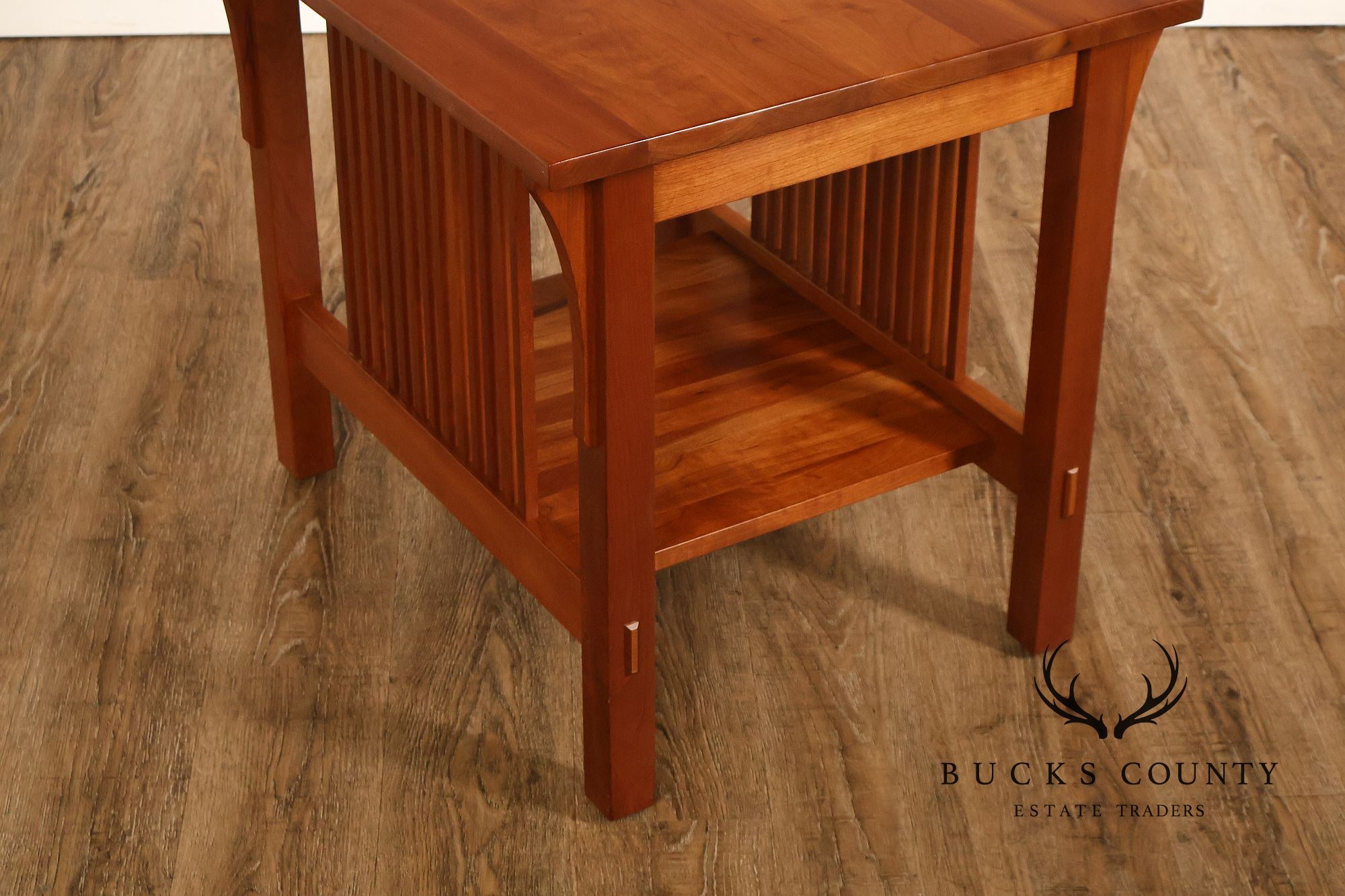 Stickley Mission Collection Pair Of Cherry End Tables