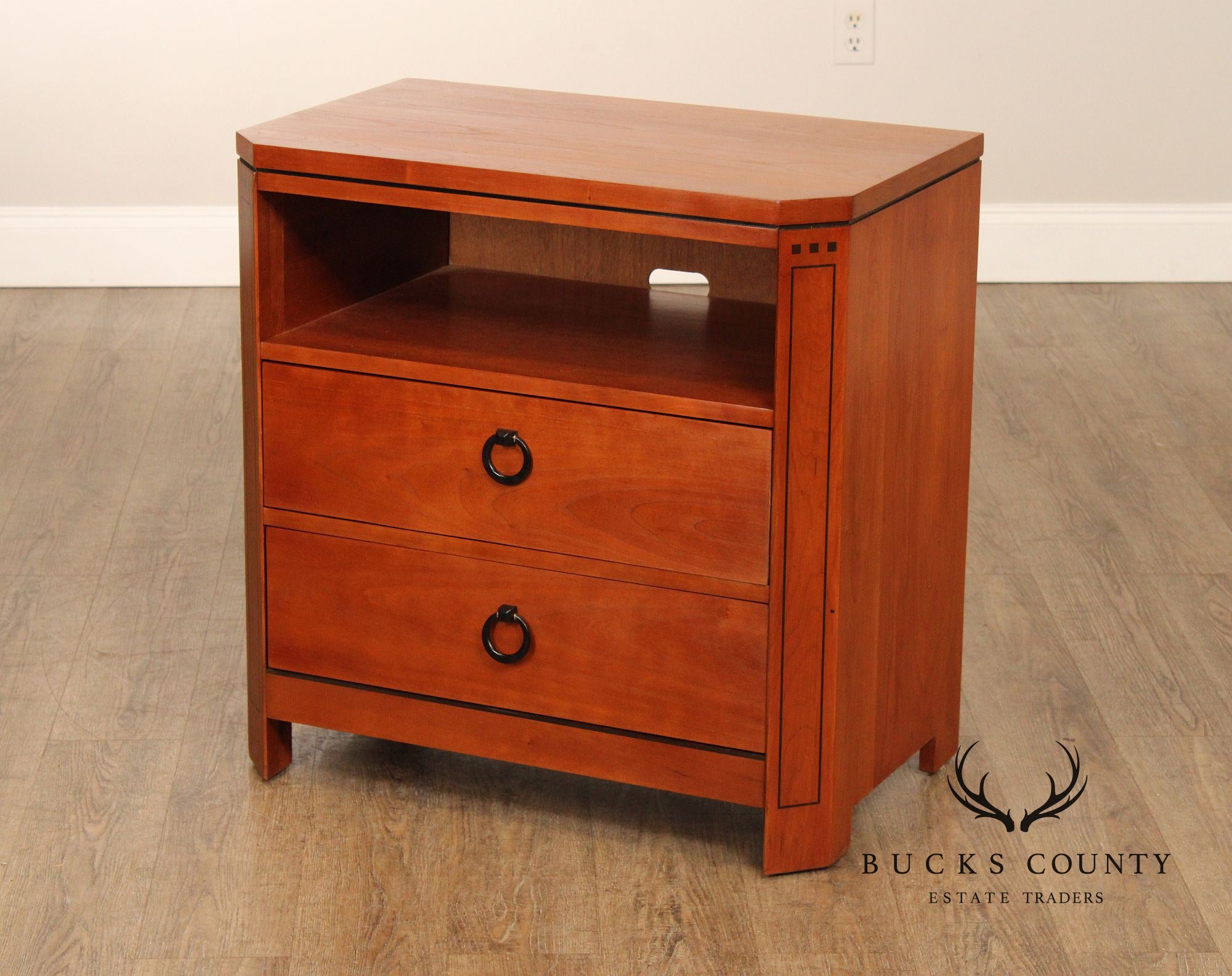 Stickley 21st Century Collection Pair of Cherry Two-Drawer Nightstands