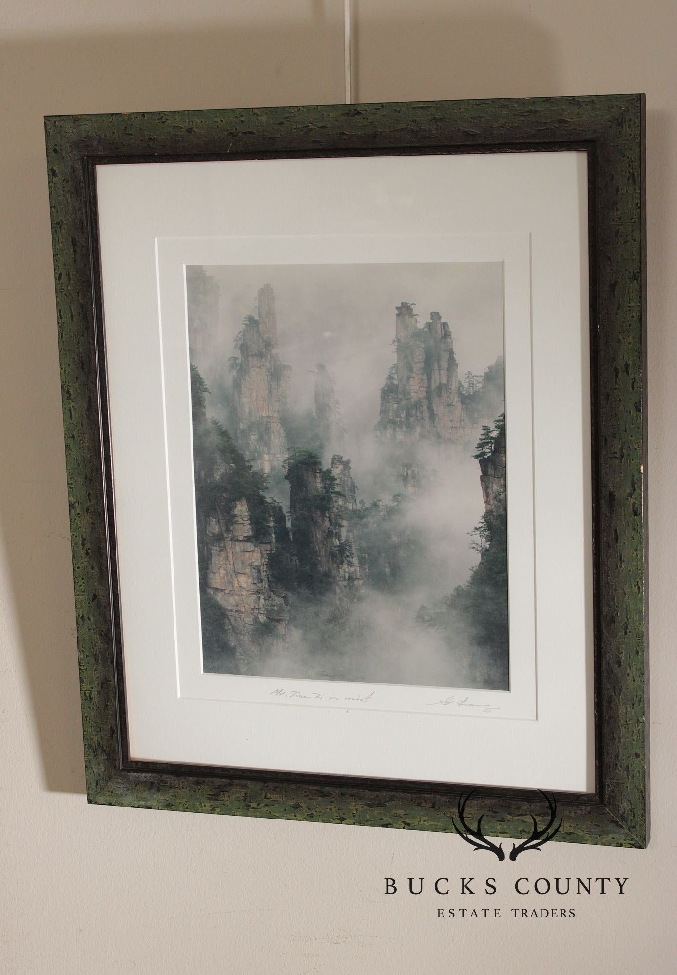 Keith Guo Ji Liang Framed Photograph, 'Mt. Tian Zi in Mist'