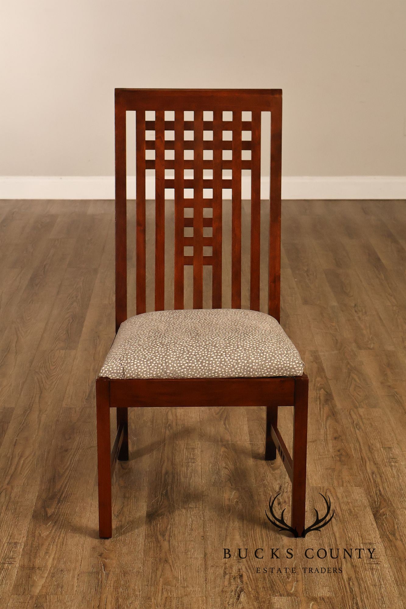 Stickley 21st Century Collection Set Of Six Lattice Back Dining Chairs