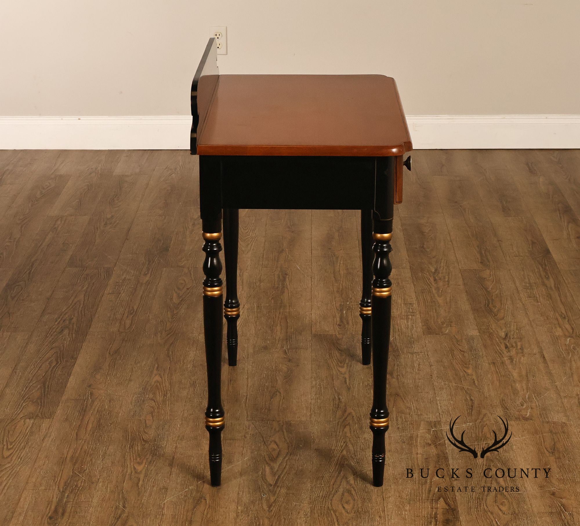 Hitchcock Vintage Ebonized Maple Writing Desk
