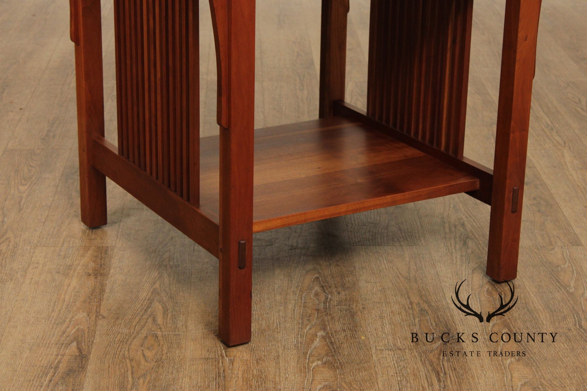 Stickley Mission Collection Cherry Spindle Lamp Table