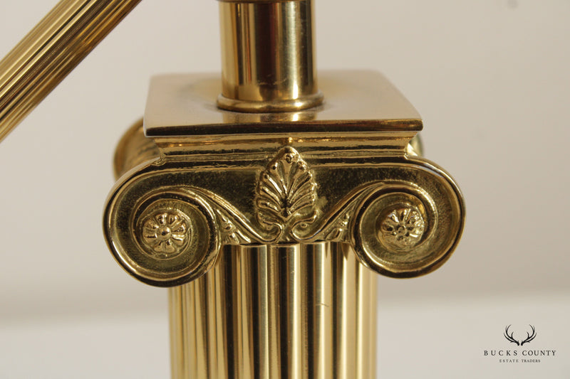 Traditional Decorative Long Arm Adjustable Brass Piano Lamp