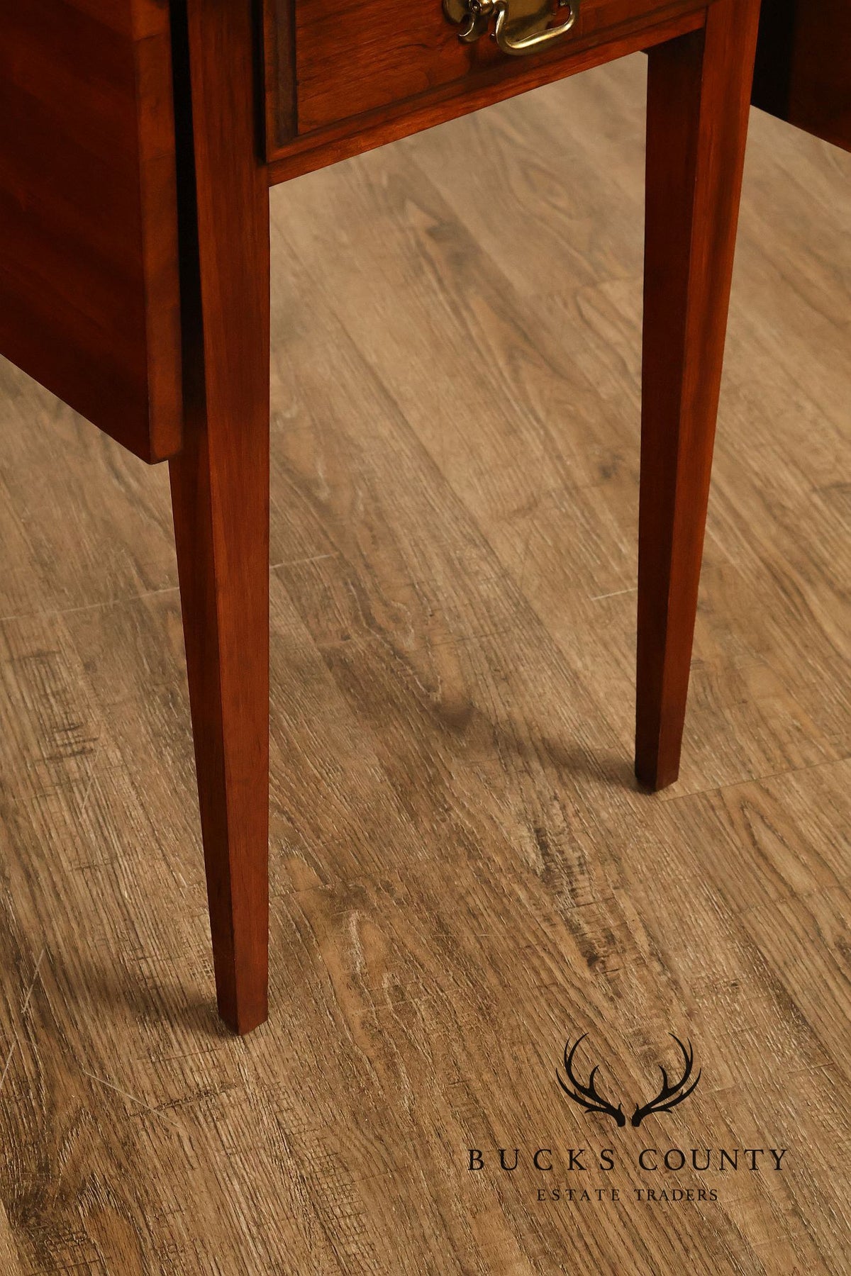 Federal Style Pair of Cherry Pembroke Side Tables