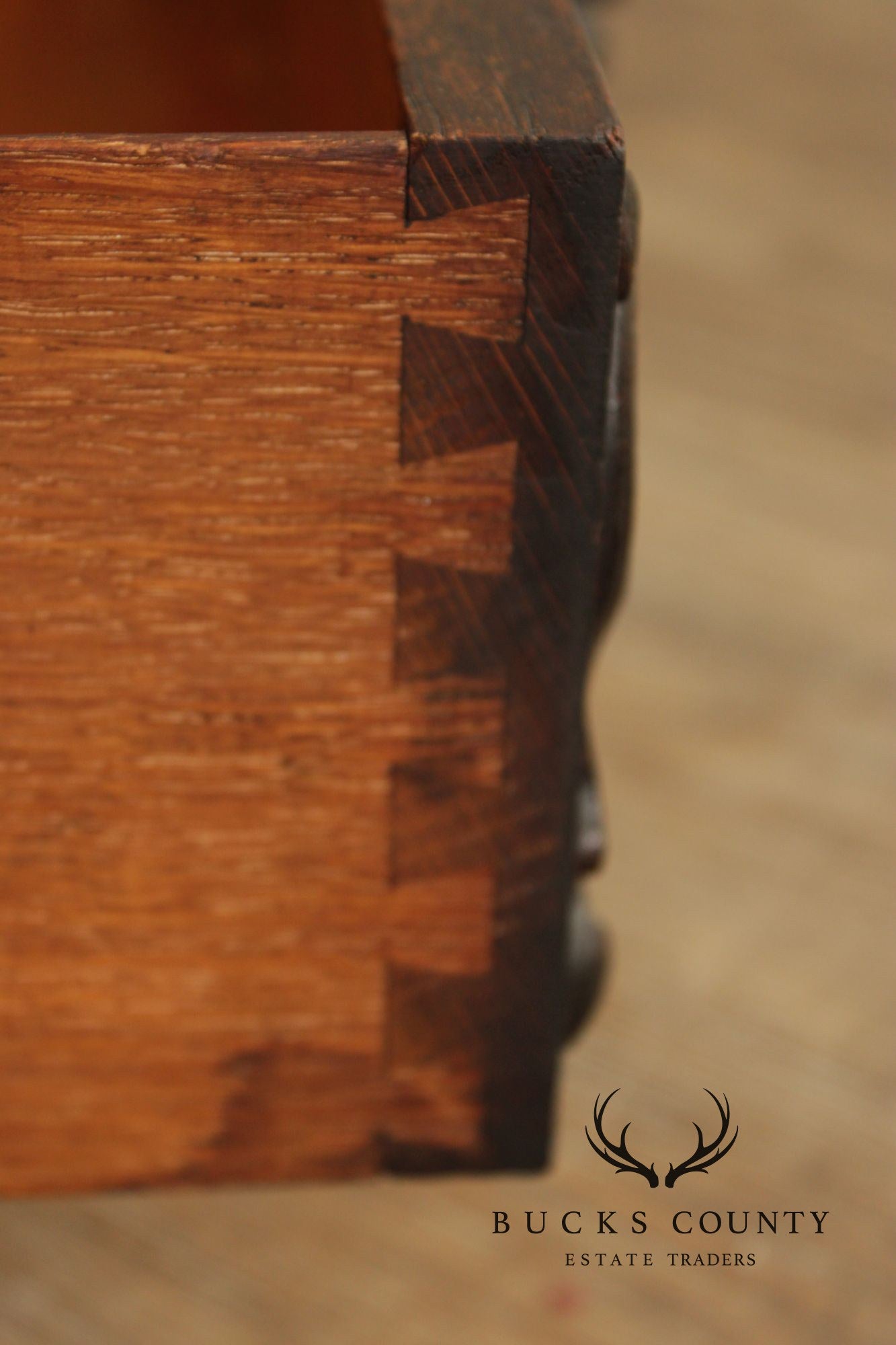 Antique Renaissance Revival Carved Oak Glass Door Bookcase