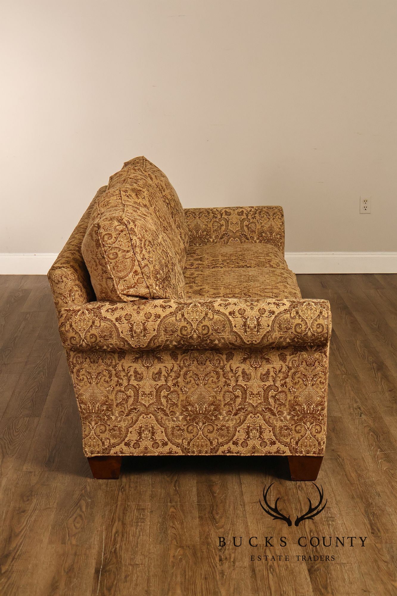 Stickley Fine Upholstery Traditional Three Cushion Sofa