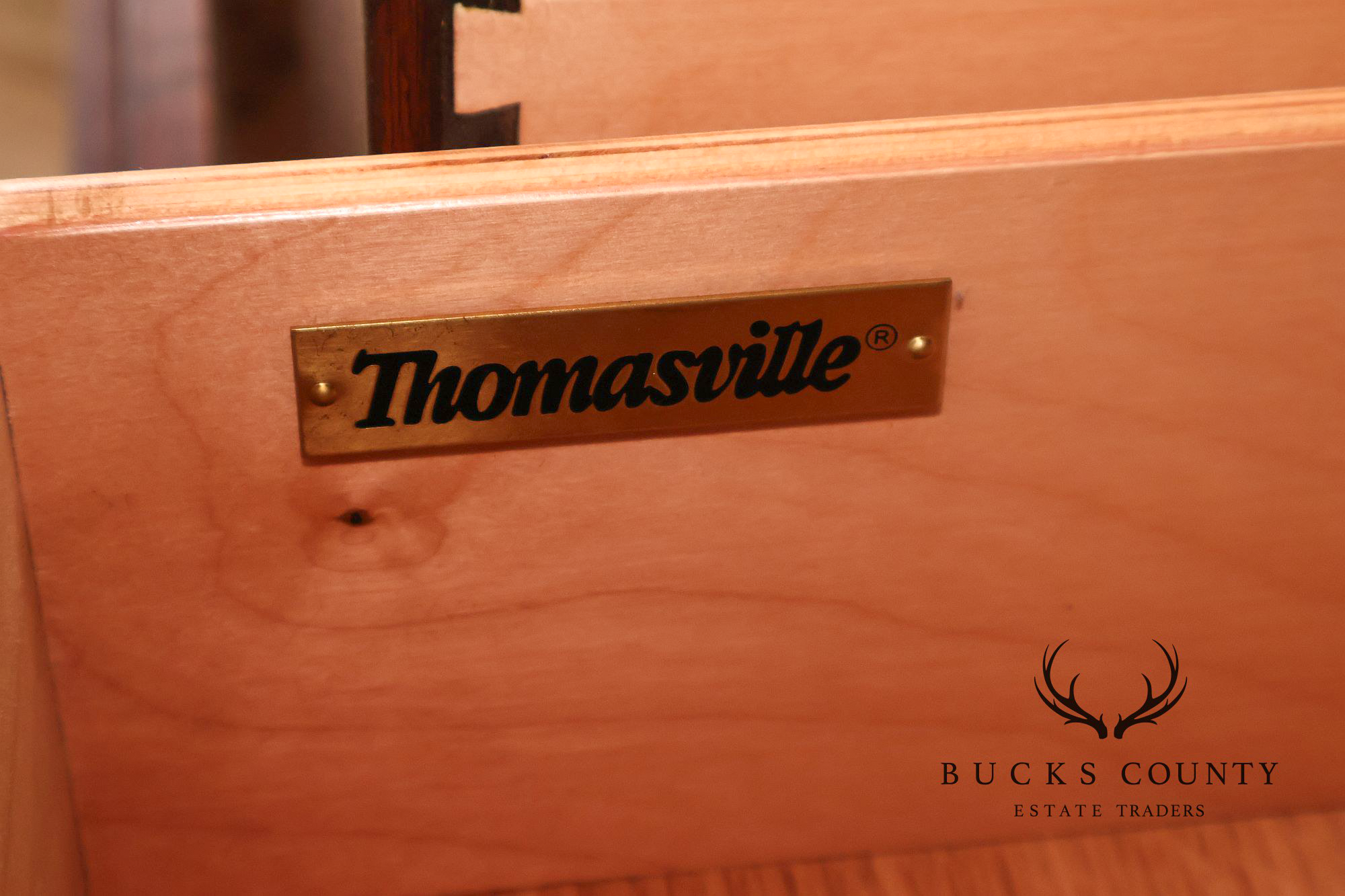 Thomasville Louis Philippe Style Cherry Eight Drawer Dresser