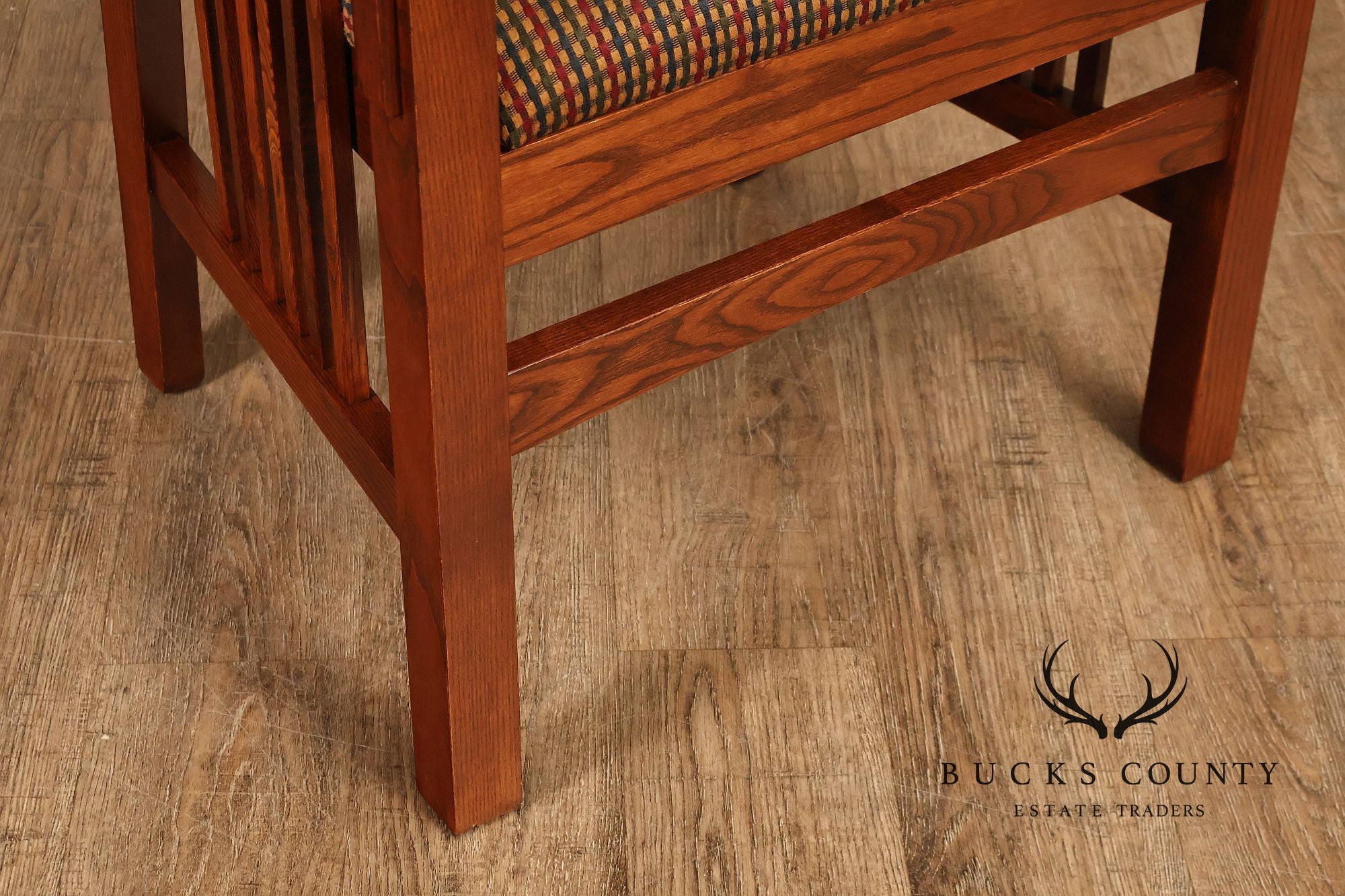 Nichols & Stone Mission Oak Style Set Of Eight Dining Chairs