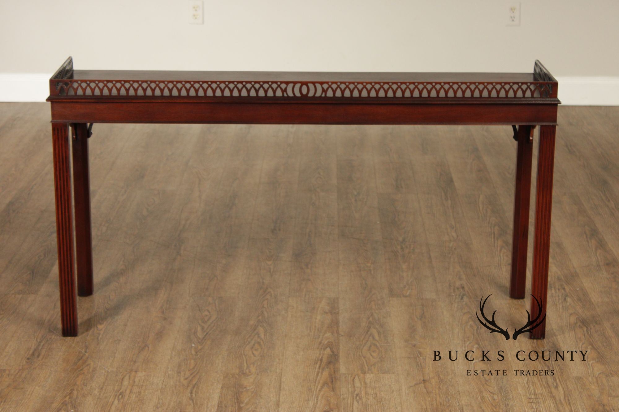 Wellington Hall Chinese Chippendale Style Mahogany Console table