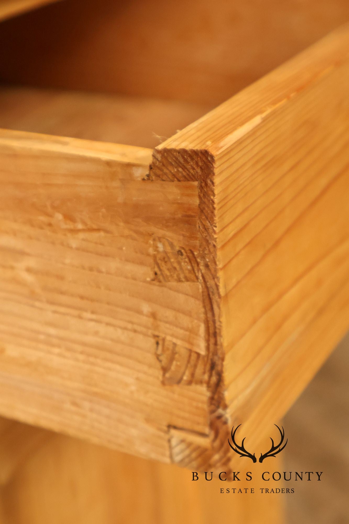 Rustic Style Pair of Pine Single Drawer Nightstands