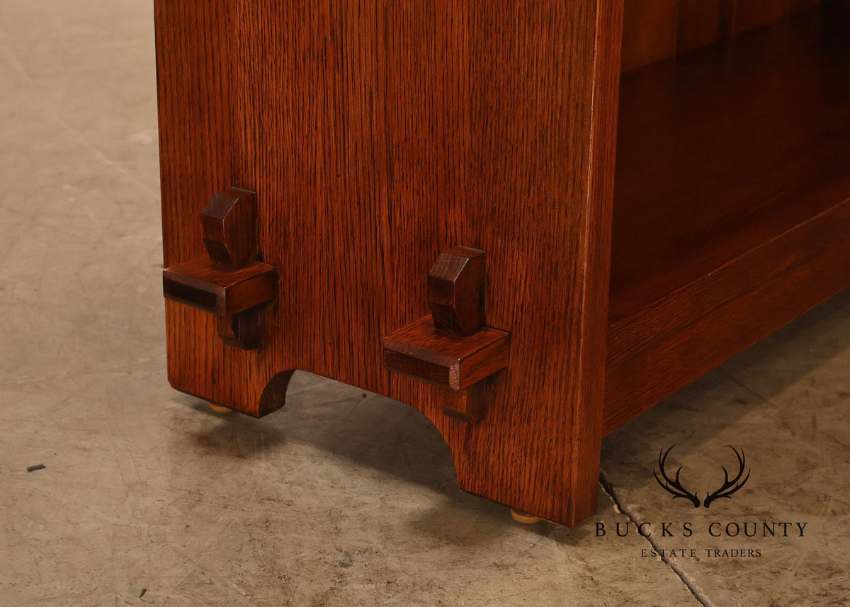 Stickley Mission Collection Oak Open Bookcase