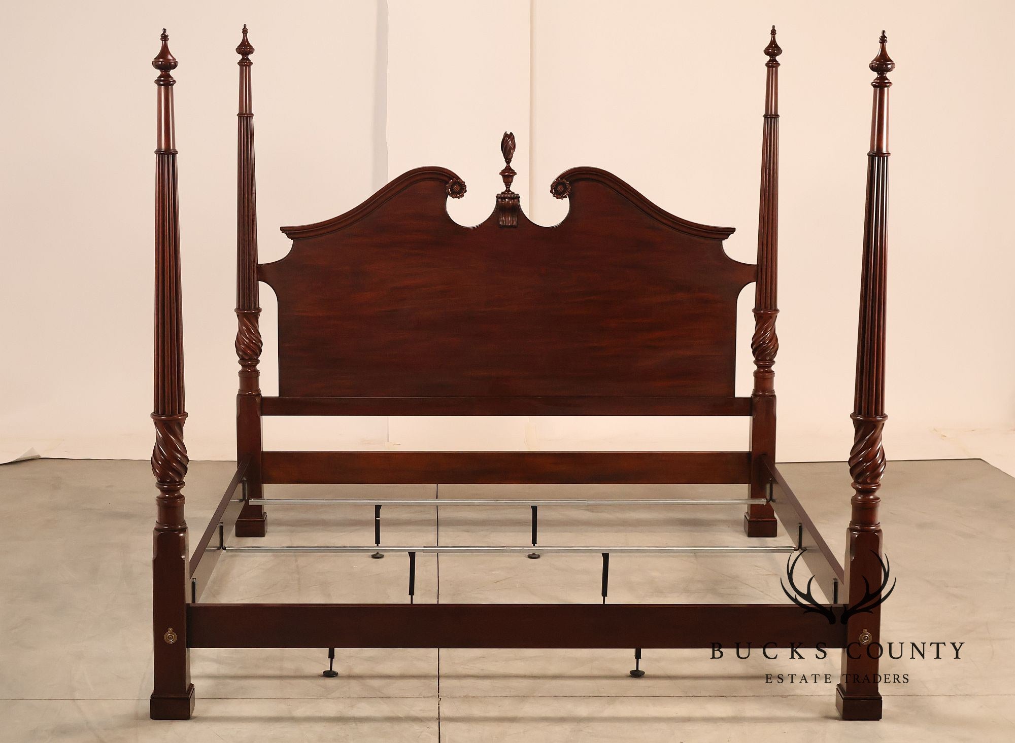 Henkel Harris King Mahogany Poster Bed