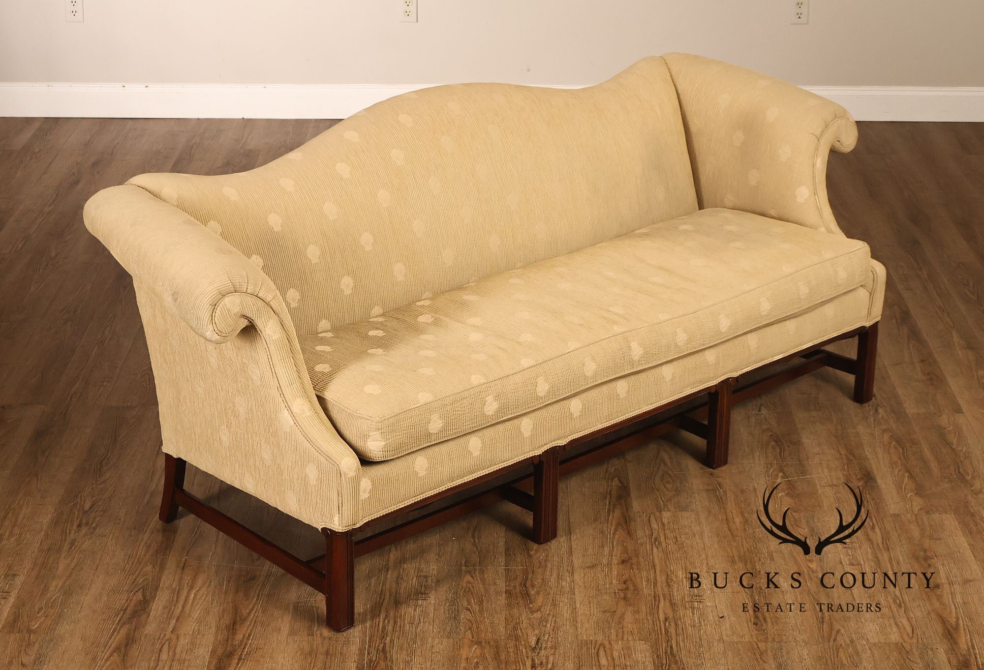 Chippendale Style Mahogany Frame Sofa