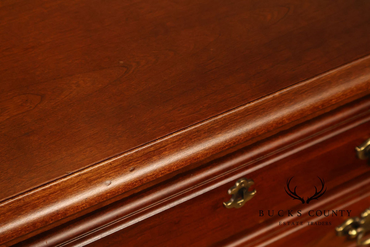 American Drew Solid Cherry Queen Anne Style Silverware Chest