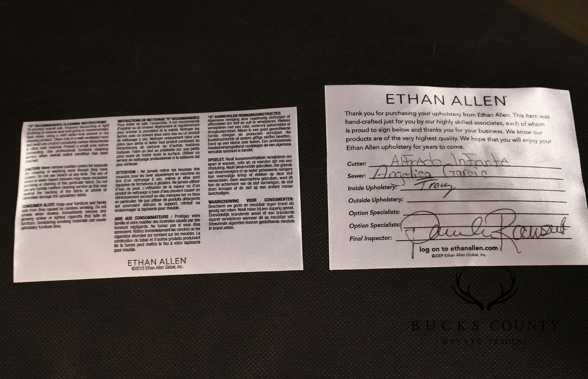 Ethan Allen Lyle Contemporary Upholstered Bench