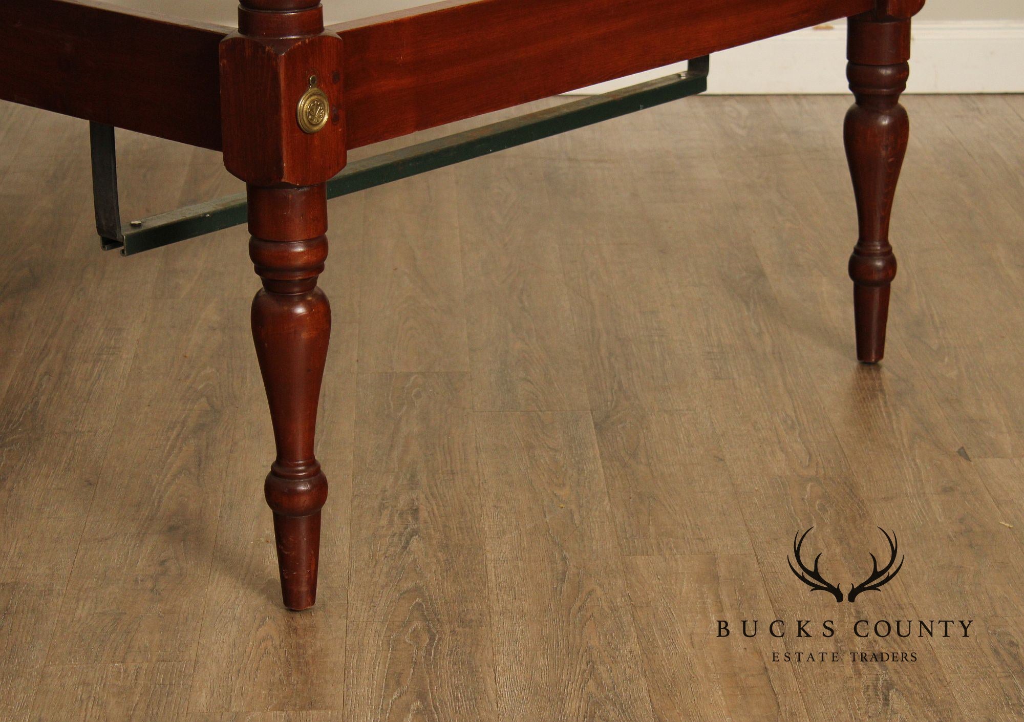 Antique Sheraton Style Pair Of Twin Poster Beds