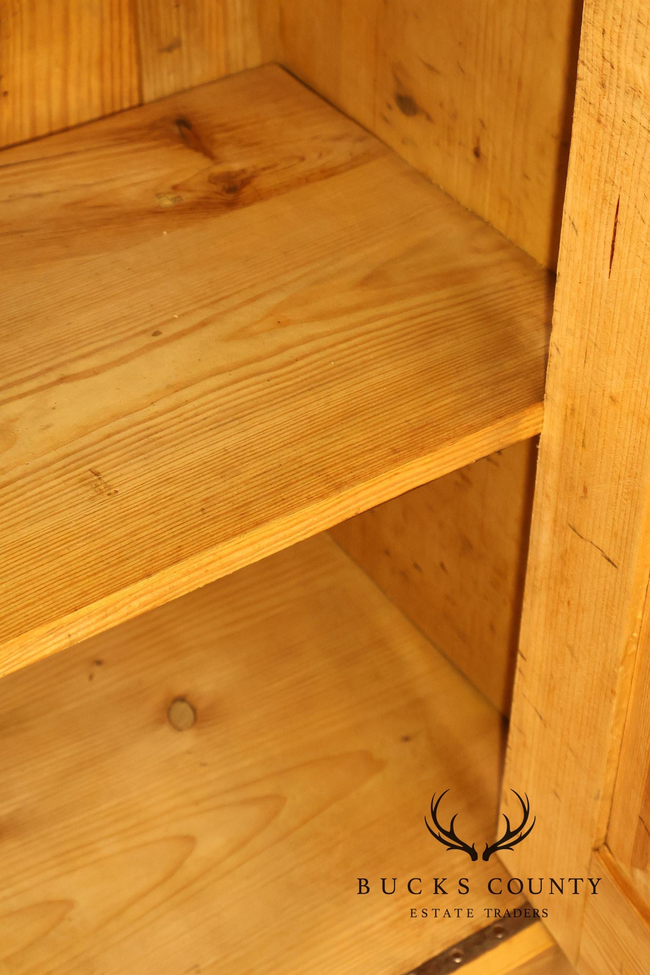 Rustic Style Pair of Pine Single Drawer Nightstands