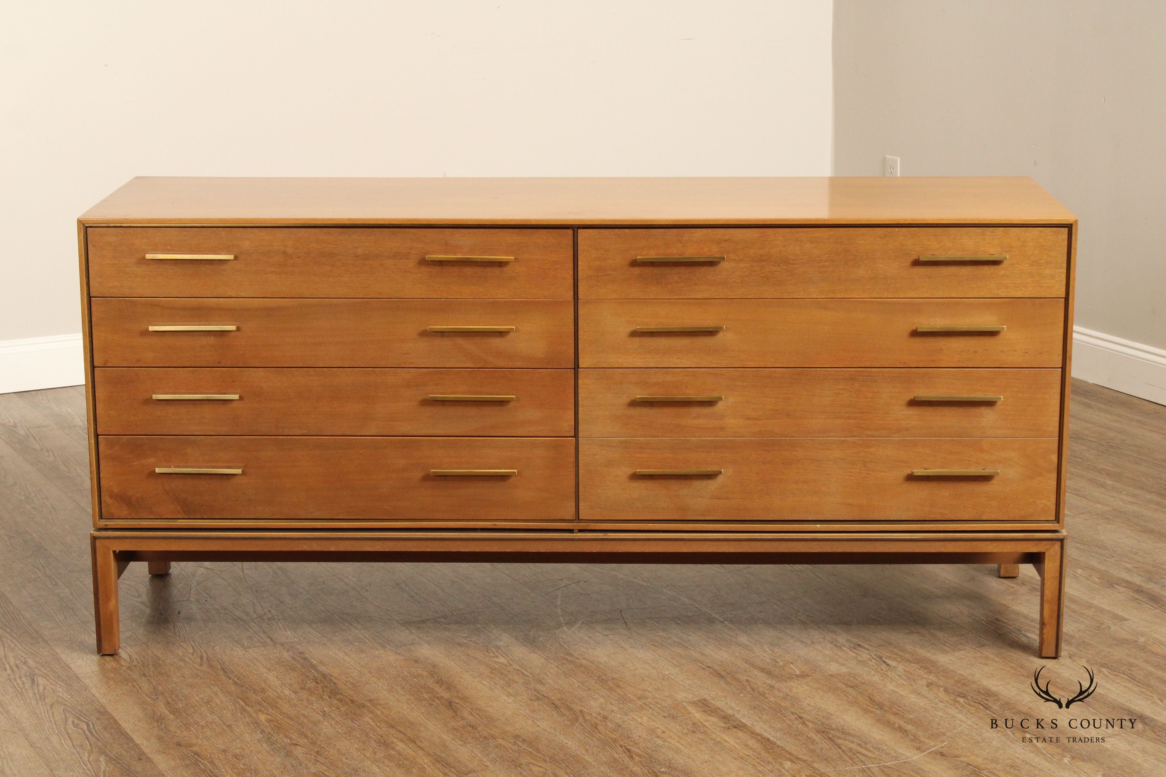 Johnson Furniture Mid Century Modern Walnut Long Dresser