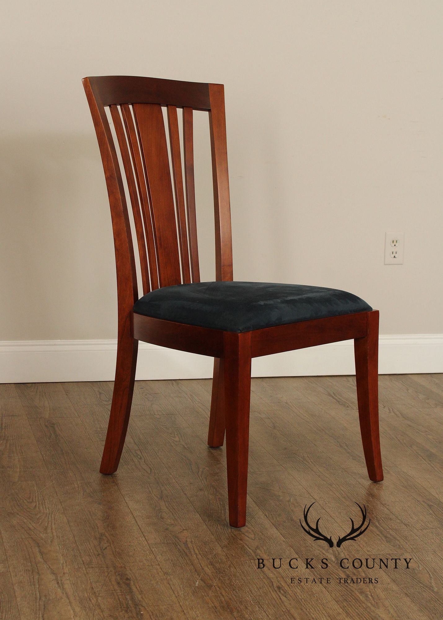 Stickley Metropolitan Collection Set of Eight Cherry Side Chairs