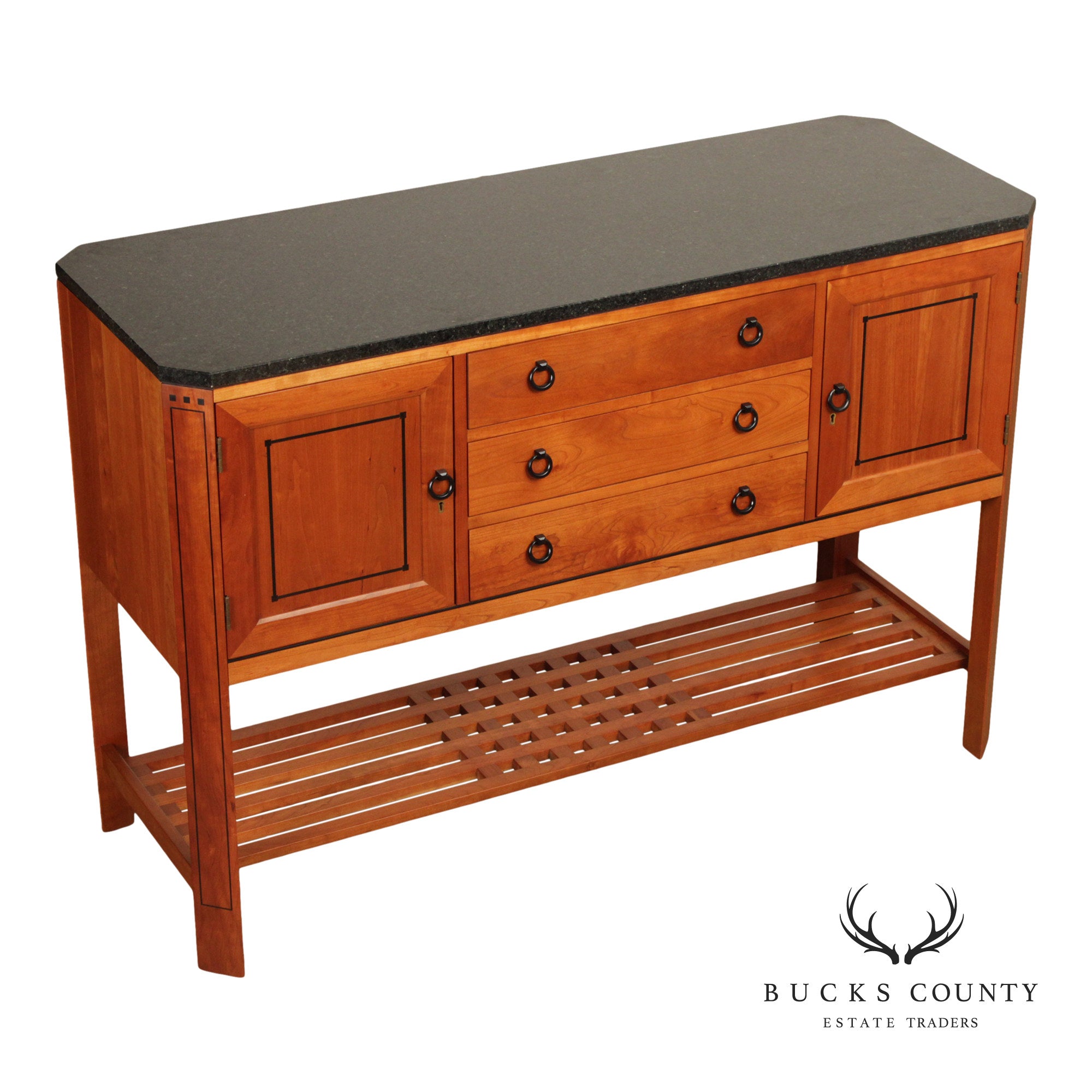 Stickley 21st Century Collection Cherry Sideboard with Granite Top