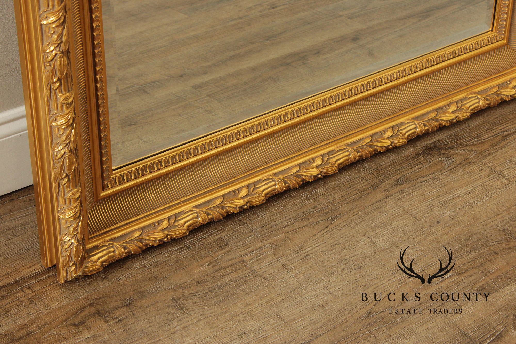 LaBarge Large Gold Frame Wall Mirror