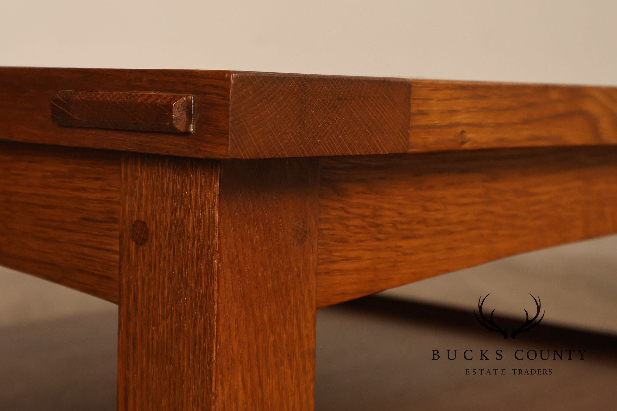 Stickley Mission Collection Tile Top Square Oak Coffee Table