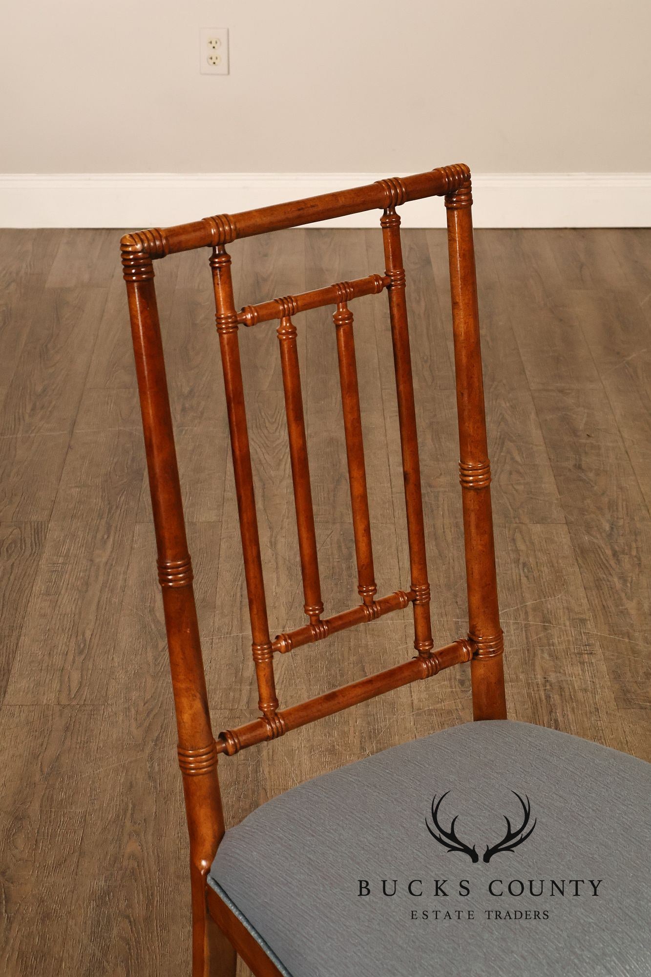 Drexel Heritage Vintage Set of Six Faux Bamboo Dining Chairs