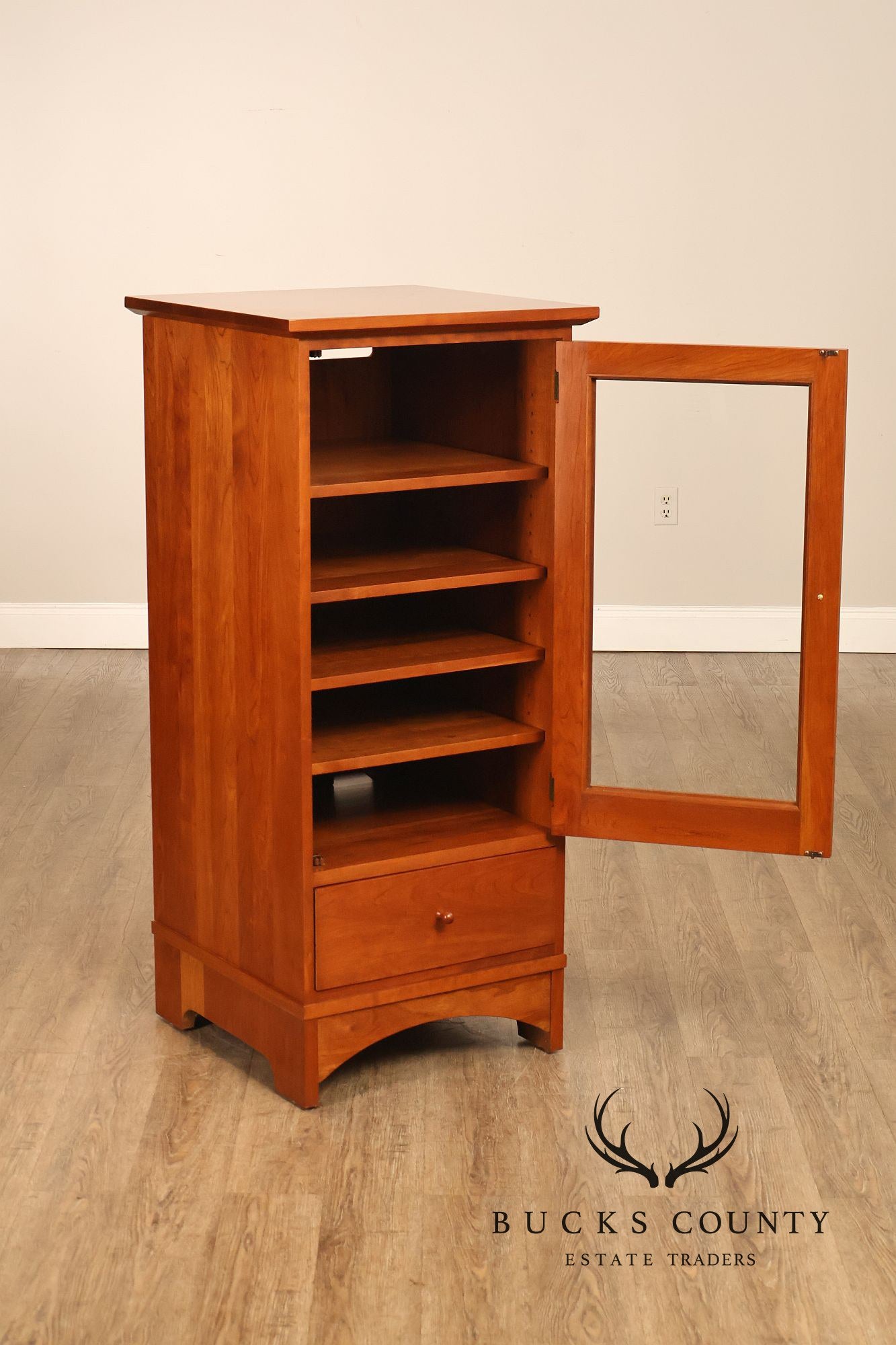 Stick ley Mission Collection Cherry One Door Media Cabinet