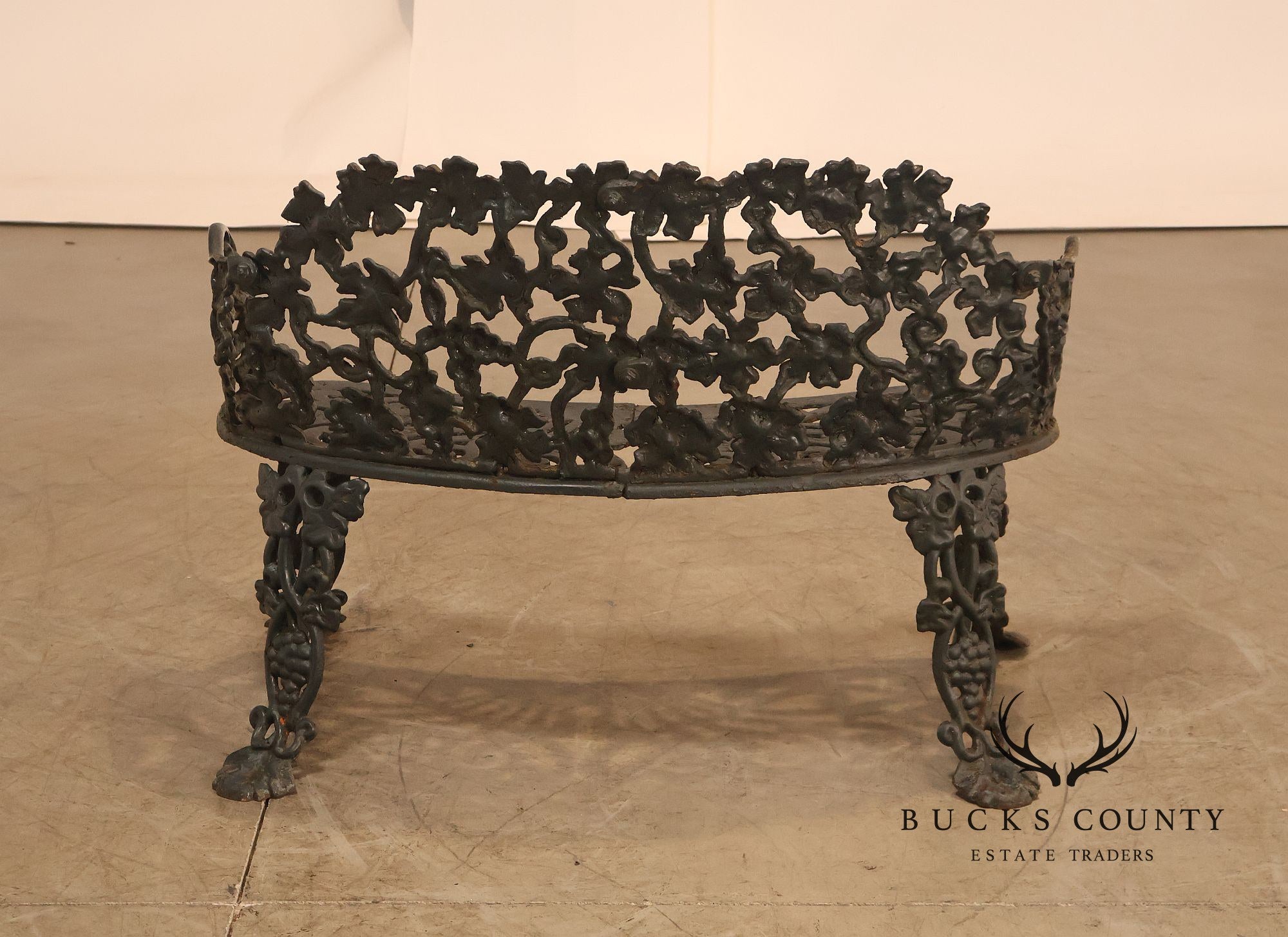 Antique Victorian Cast Iron Garden Bench