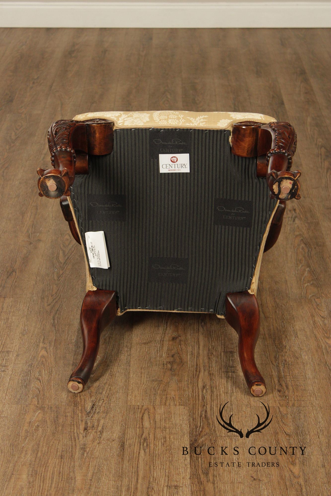 Century Furniture Georgian Style Pair of Mahogany Armchairs