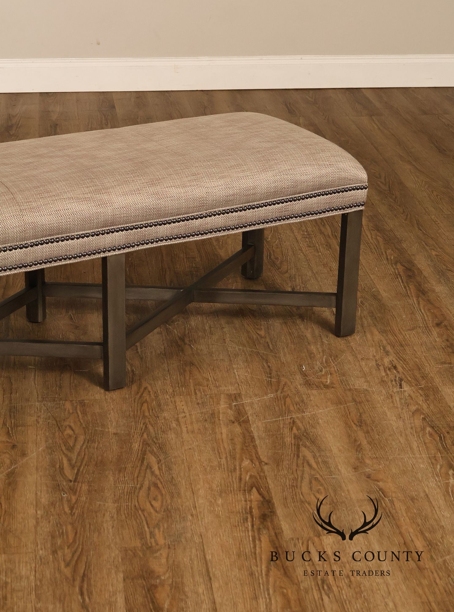 Ethan Allen Lyle Contemporary Upholstered Bench