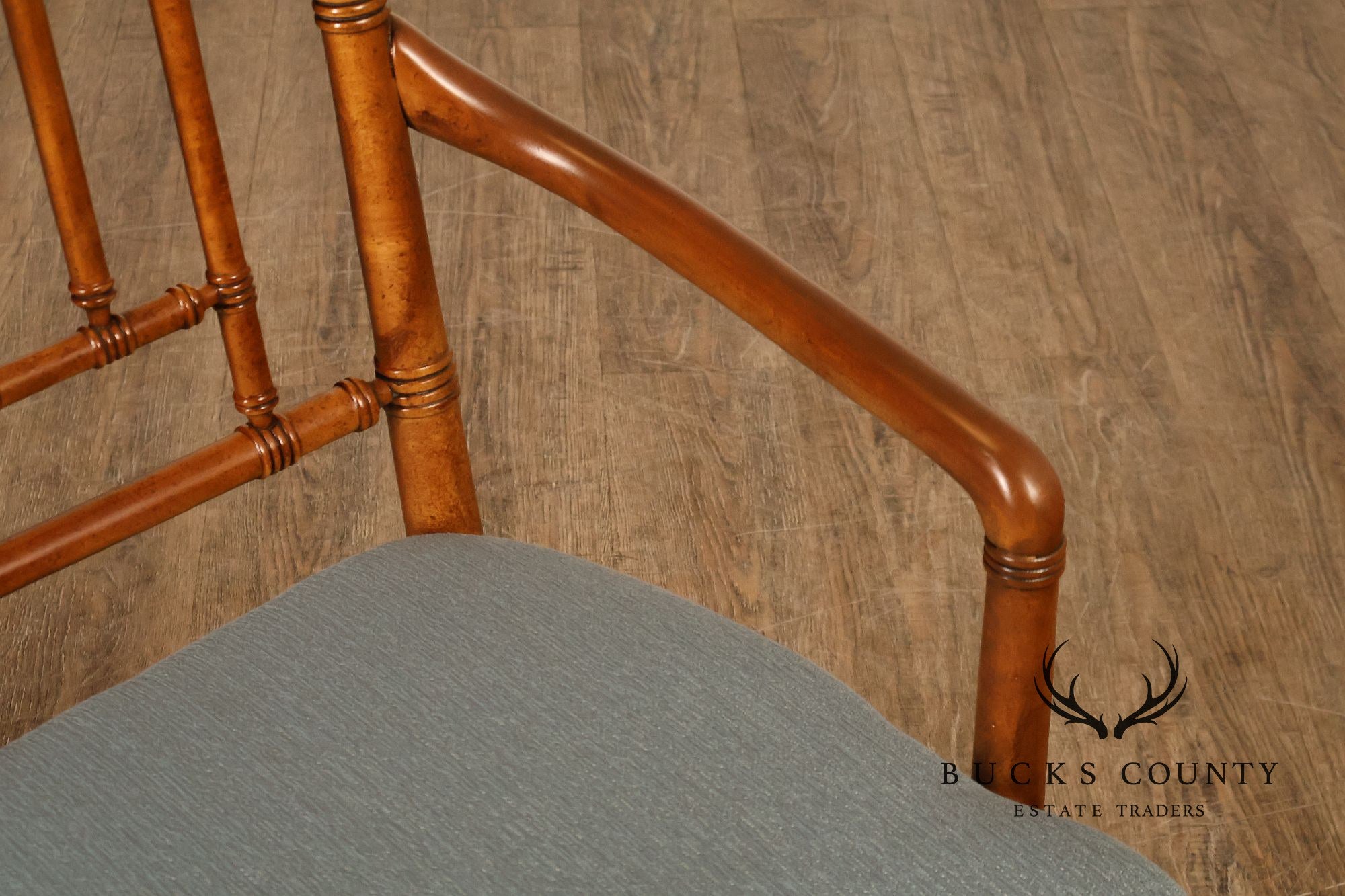 Drexel Heritage Vintage Set of Six Faux Bamboo Dining Chairs