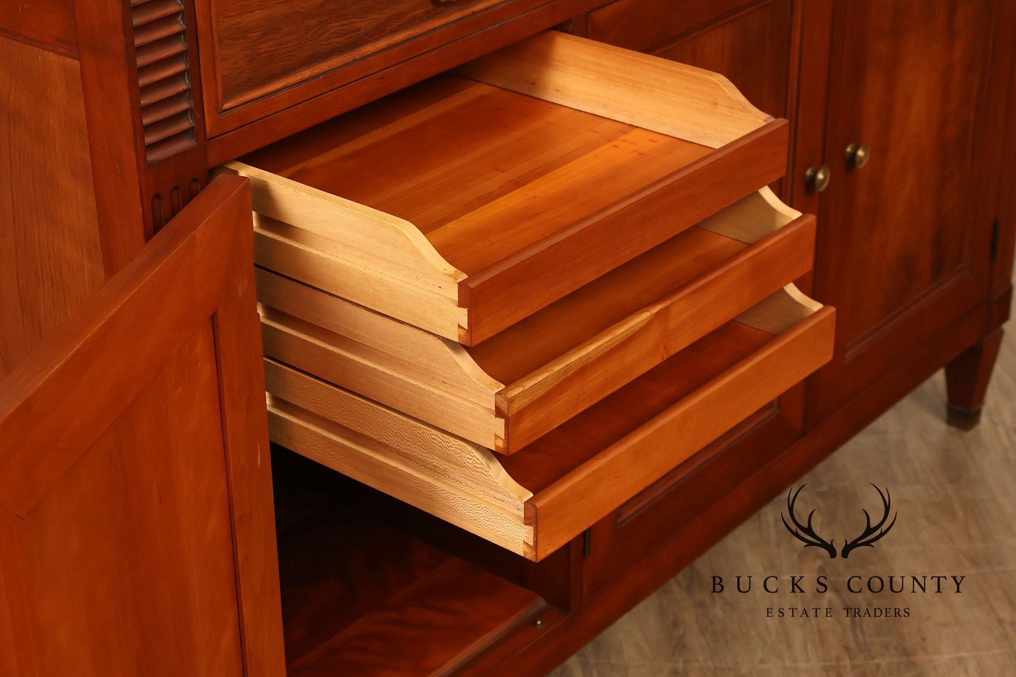 Kindel Directoire Style Vintage Fruitwood Buffet Sideboard