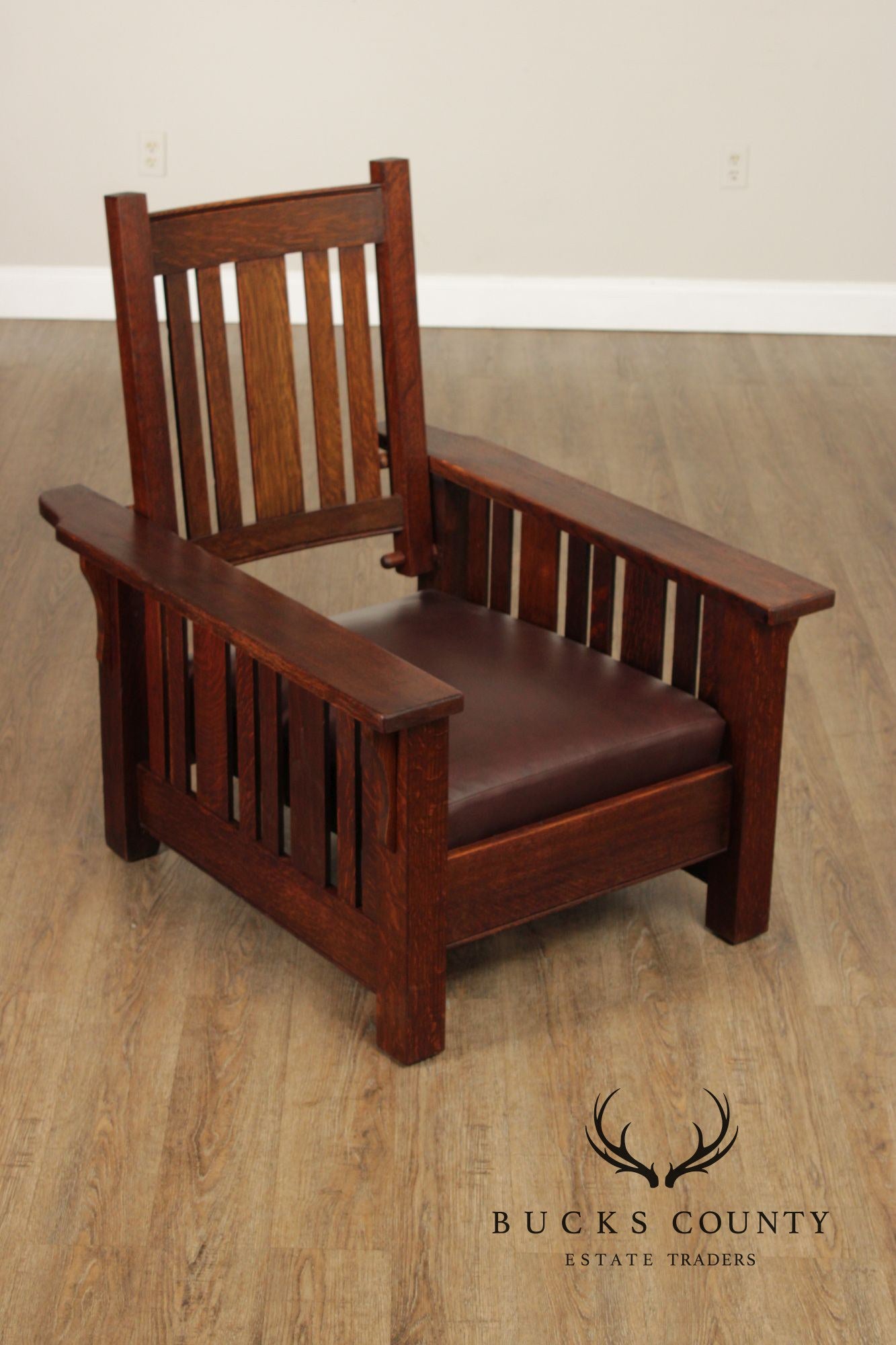 Paine Furniture Co. Antique Mission Oak Morris Chair