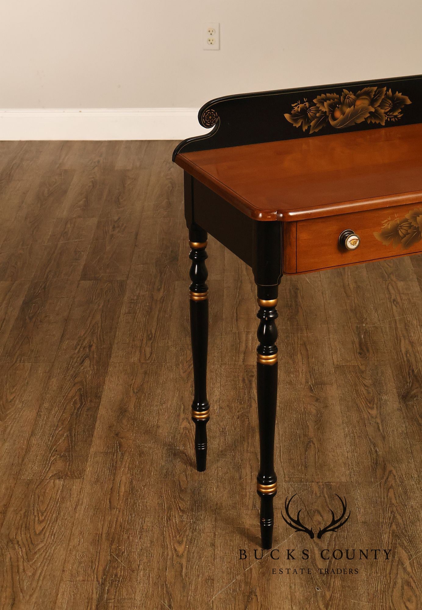 Hitchcock Vintage Ebonized Maple Writing Desk