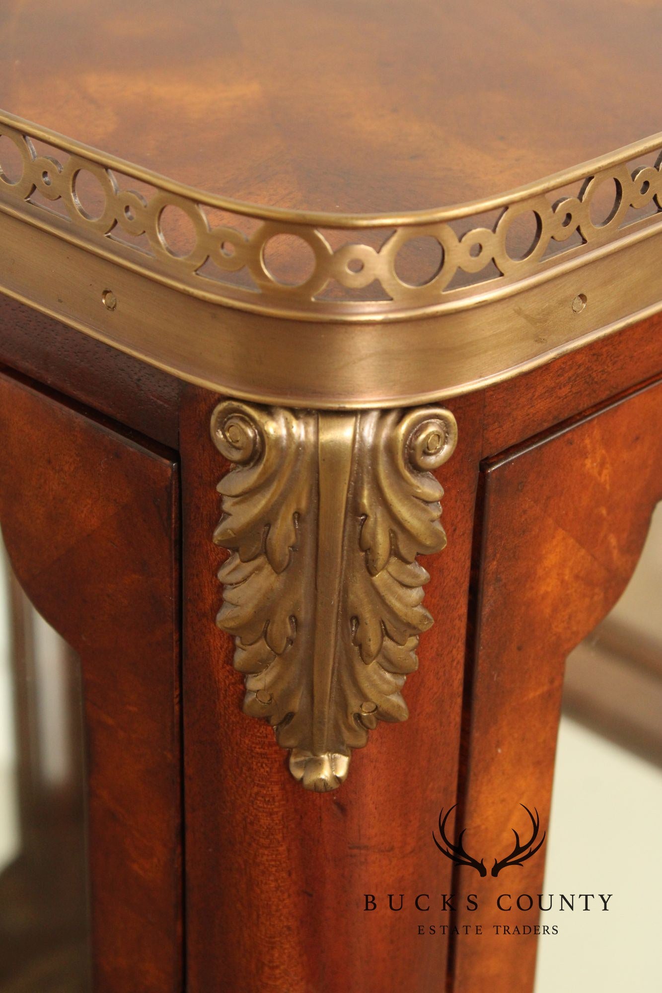 Theodore Alexander French Louis XV Style Mahogany Vitrine