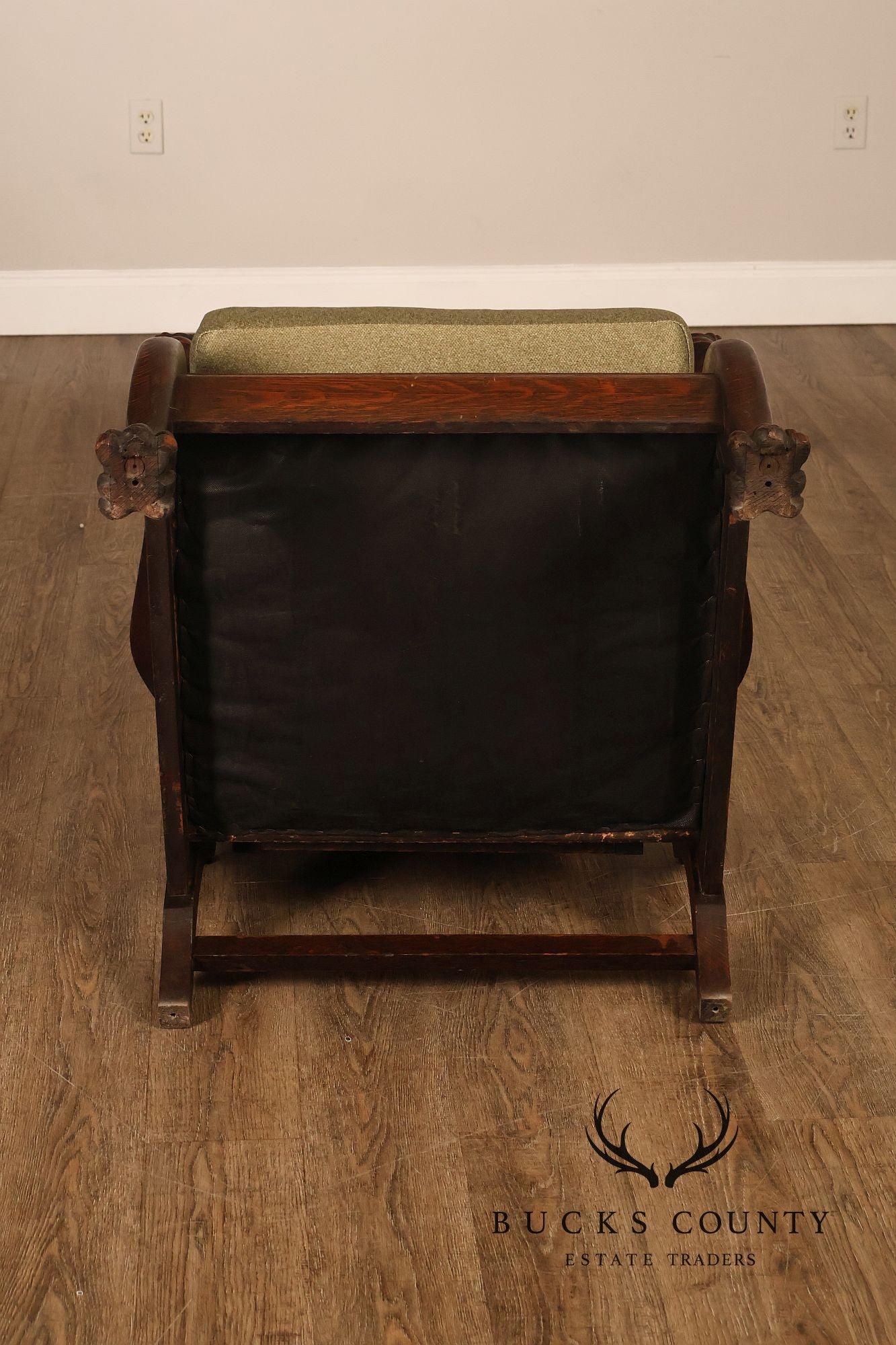 Antique Victorian Oak Morris Reclining Chair